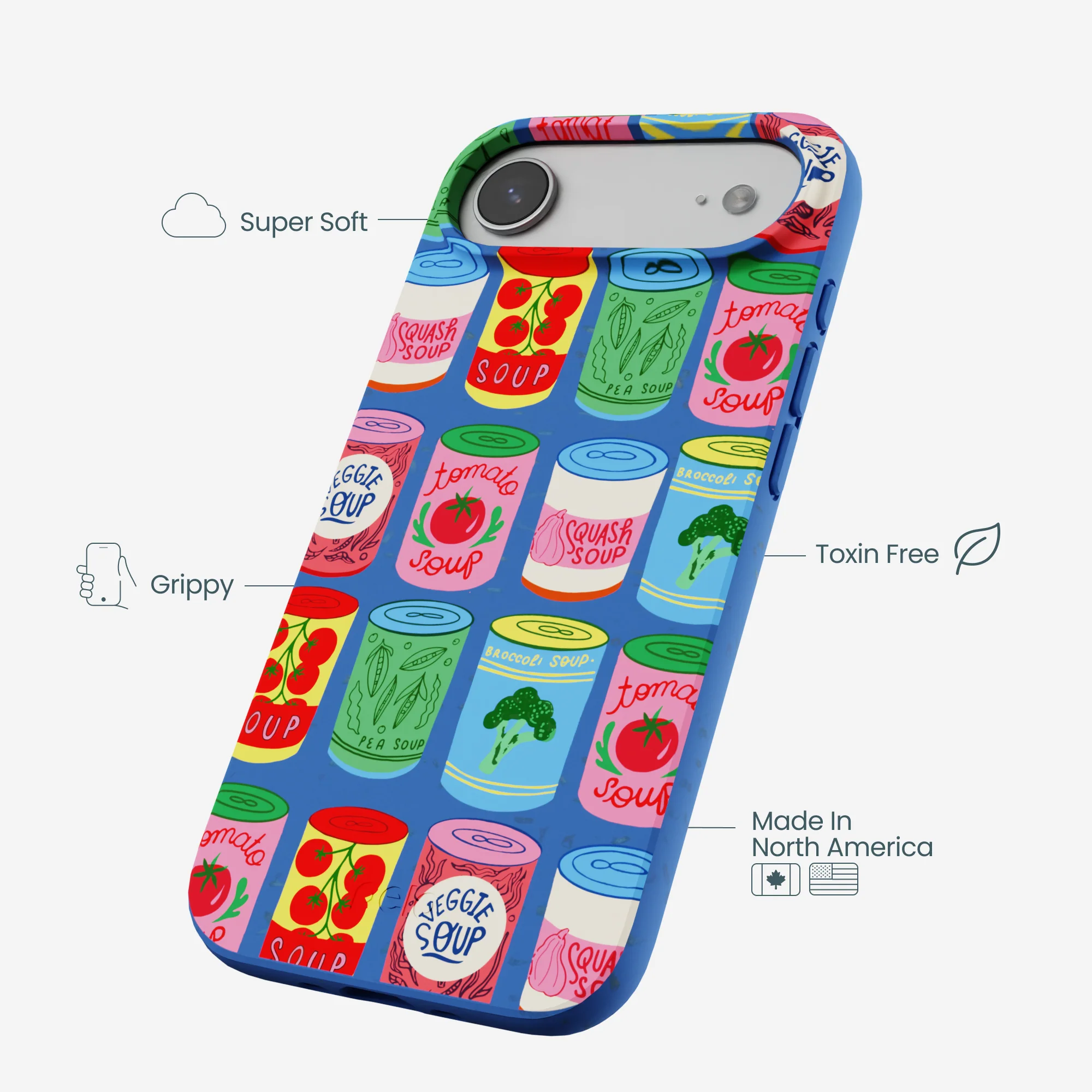 Electric Blue Soup Stories iPhone Air Case - Image 4