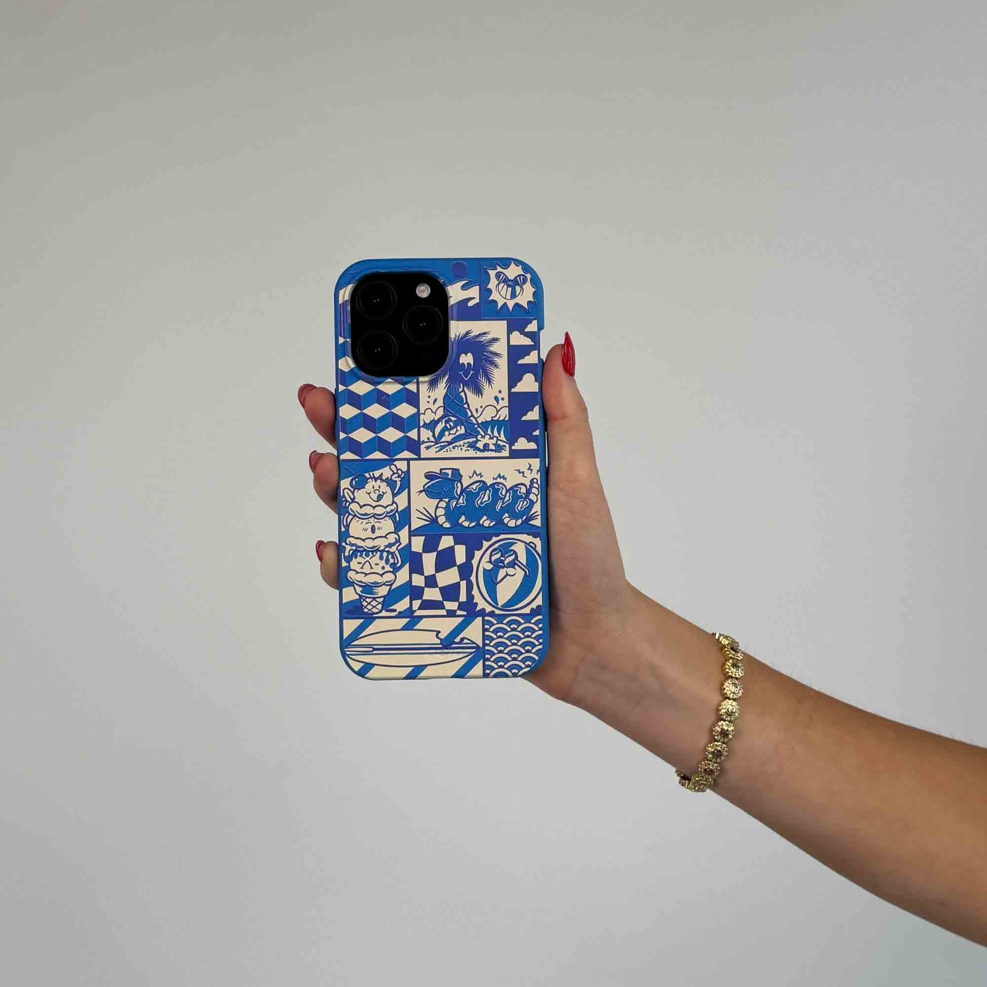 Electric Blue Summer Blues Google Pixel 9/9 Pro Case - Image 2