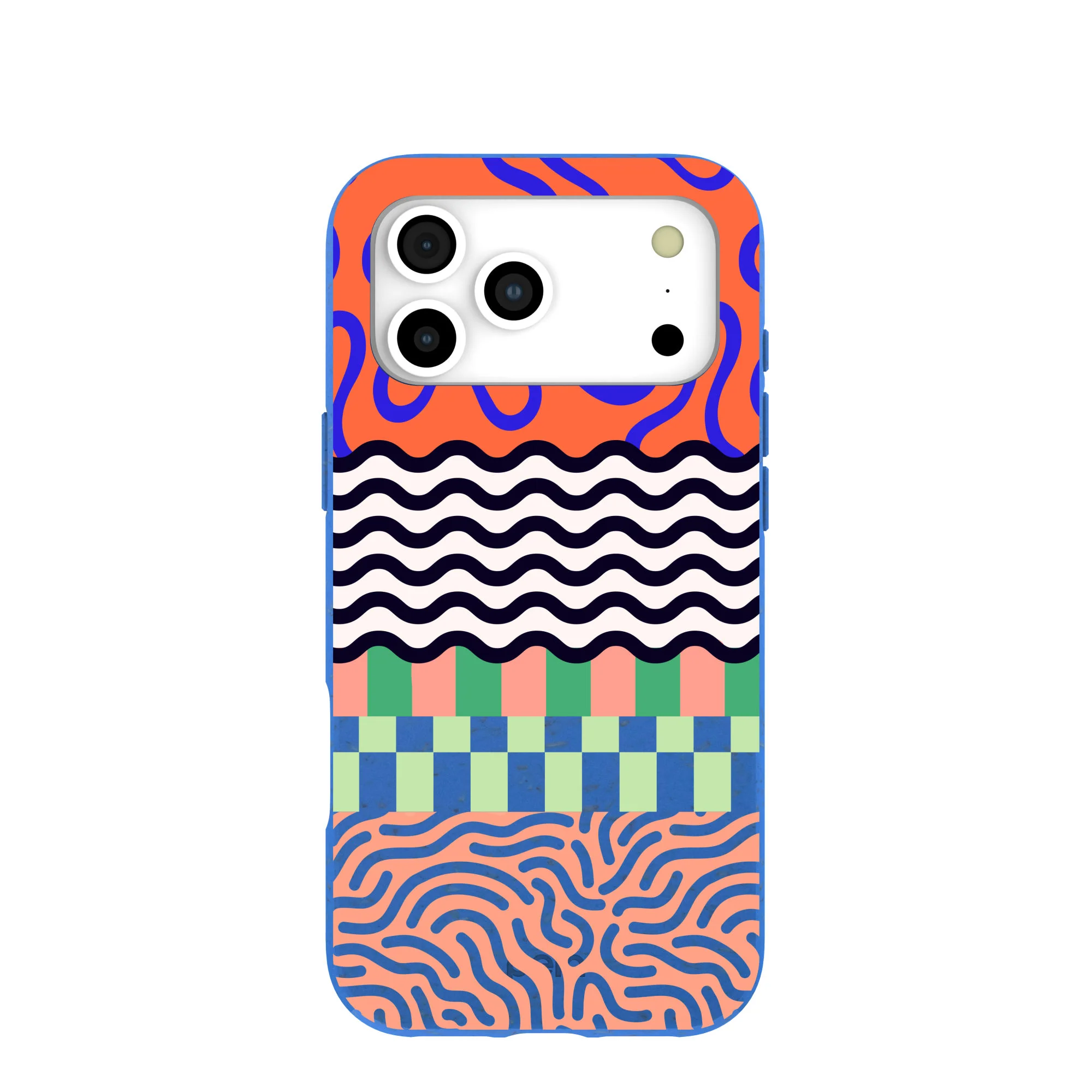 Electric Blue Tangerine Mix iPhone 17 Pro Max Case