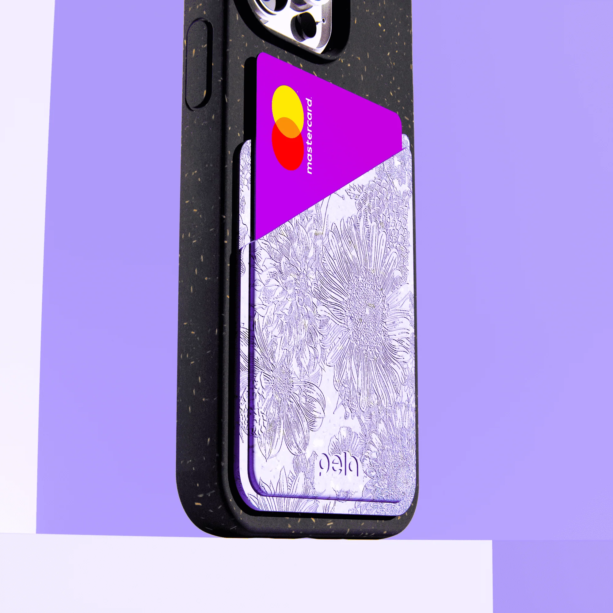 Flora Lavender Phone Case Card Holder - Image 4