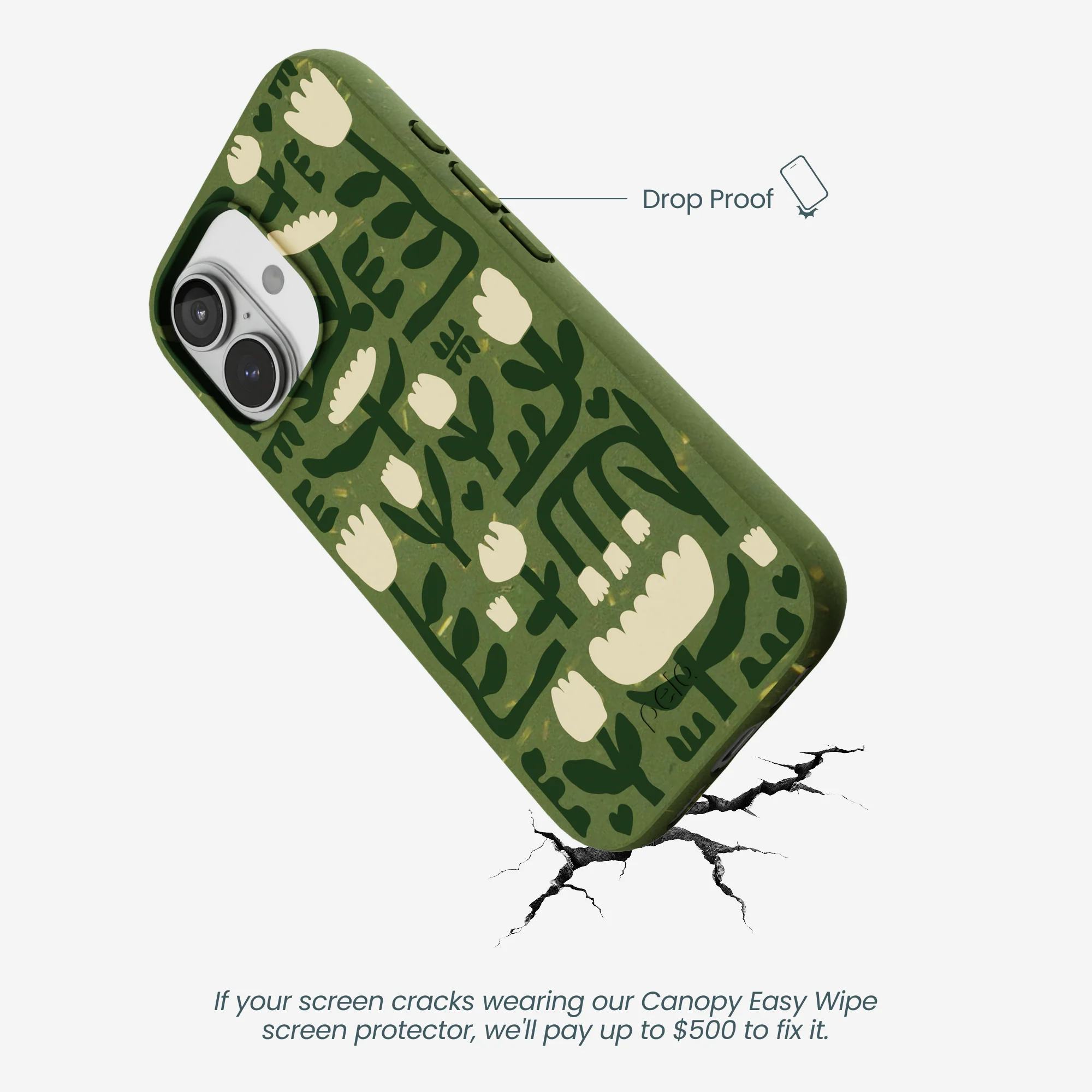 Forest Floor Abstract Tulips iPhone 17 Case - Image 5