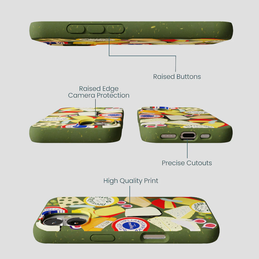 Forest Floor Cheese Spread iPhone 16 Case - Image 3