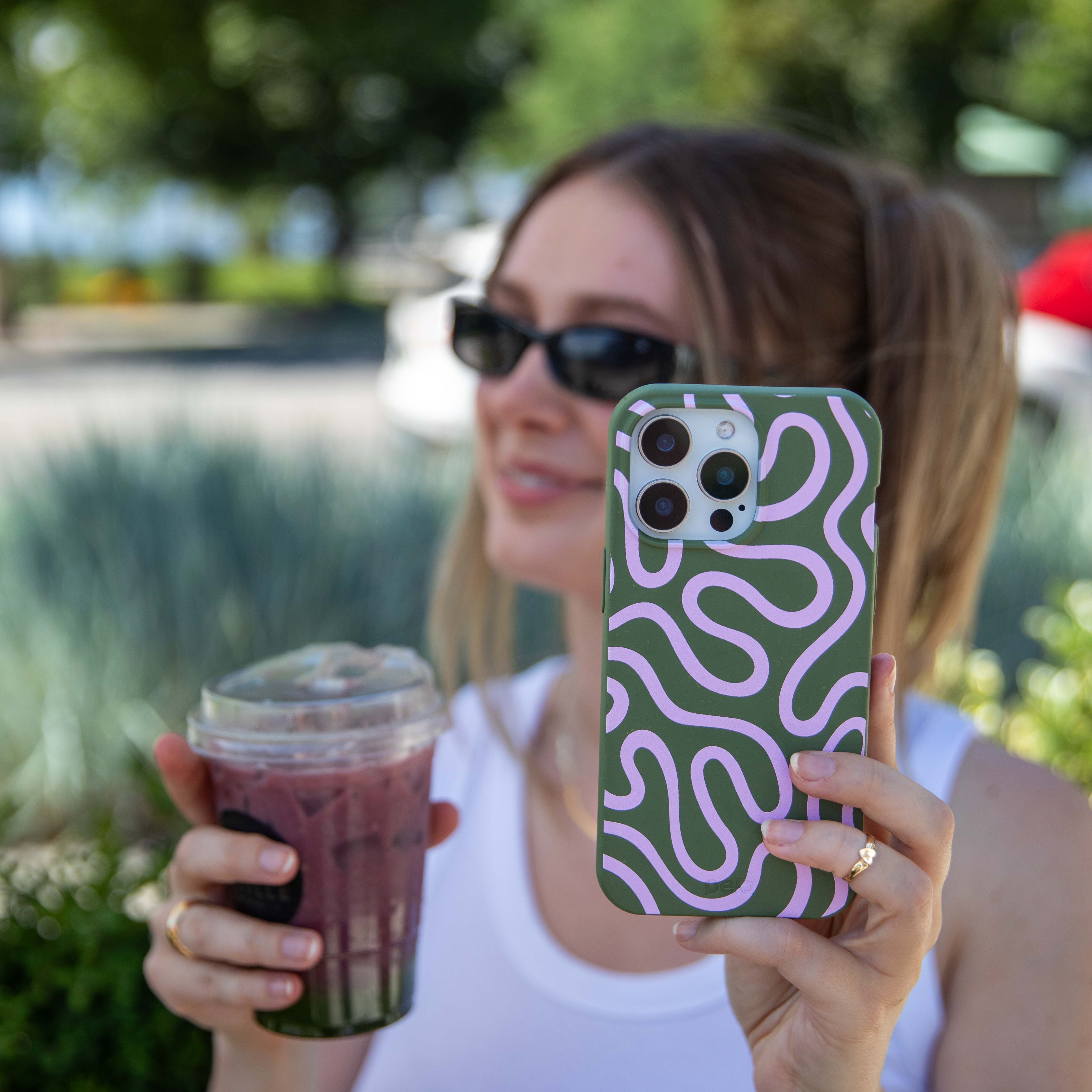 Forest Floor Cotton Curls Google Pixel 8a Case - Image 2