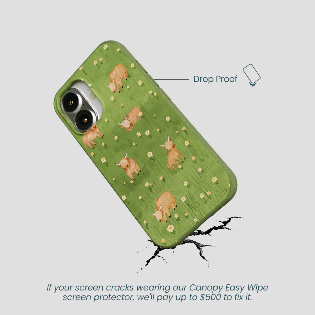 Forest Floor Cozy Cows iPhone 16 Case - Image 4