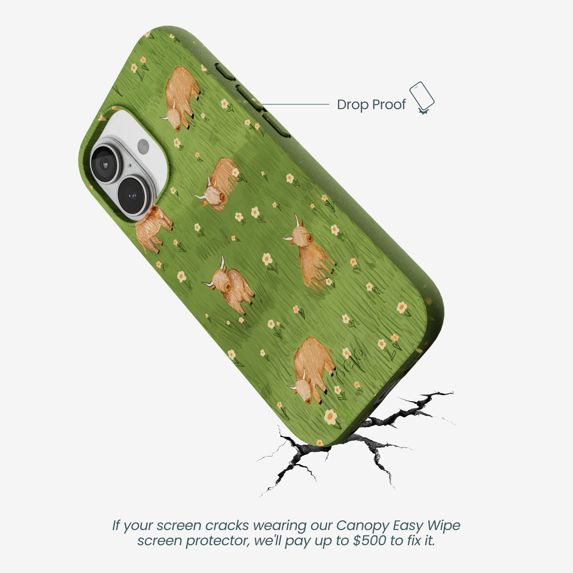 Forest Floor Cozy Cows iPhone 17 Case - Image 5
