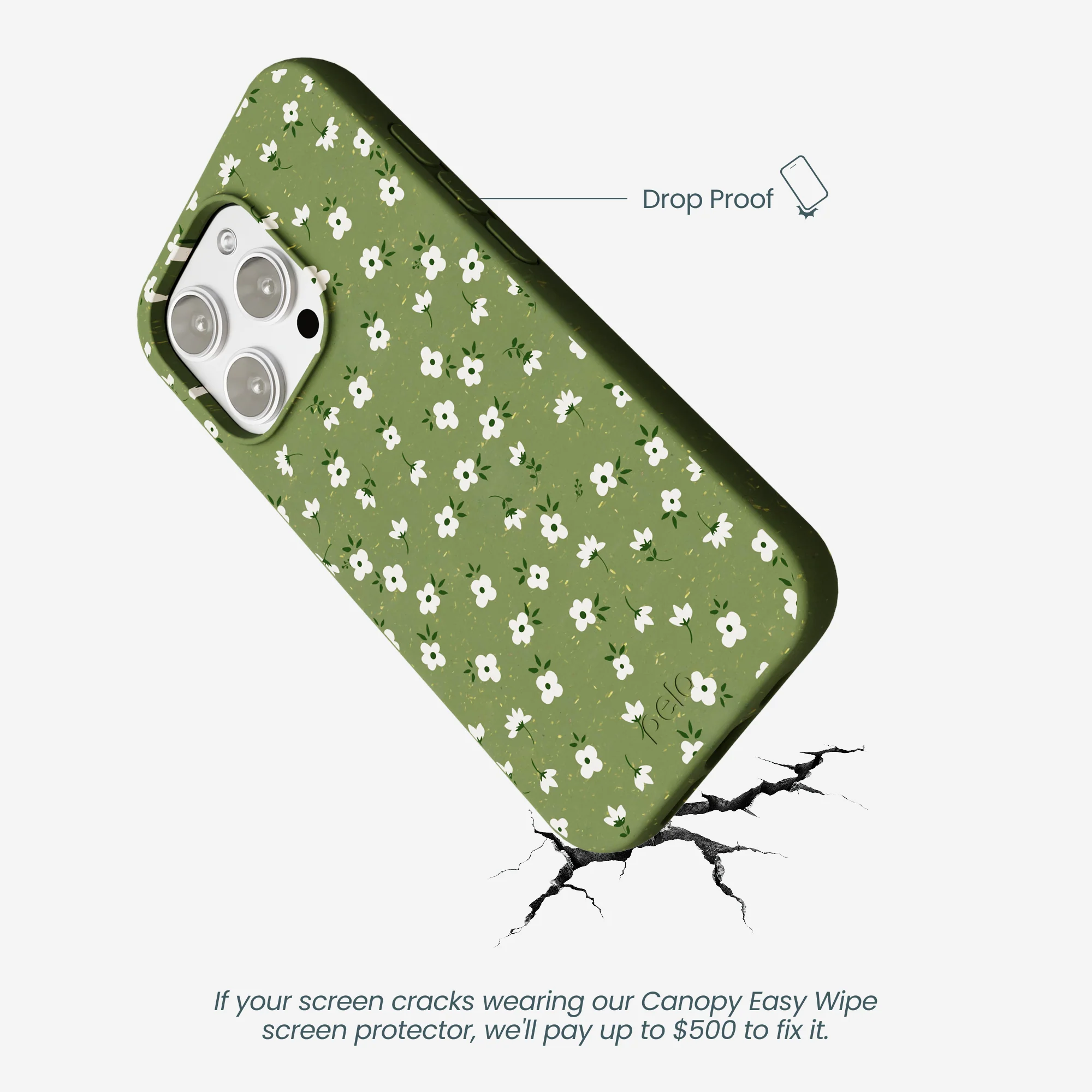 Forest Floor Ditzy Greens iPhone 16 Pro Max Case - Image 5