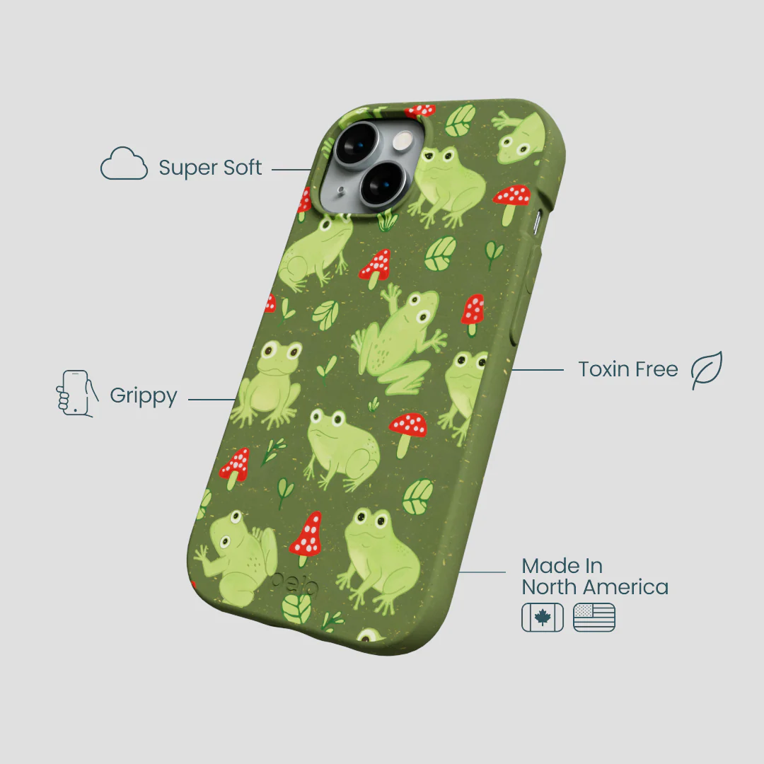 Forest Floor Frog Folk iPhone 15 Case - Image 4