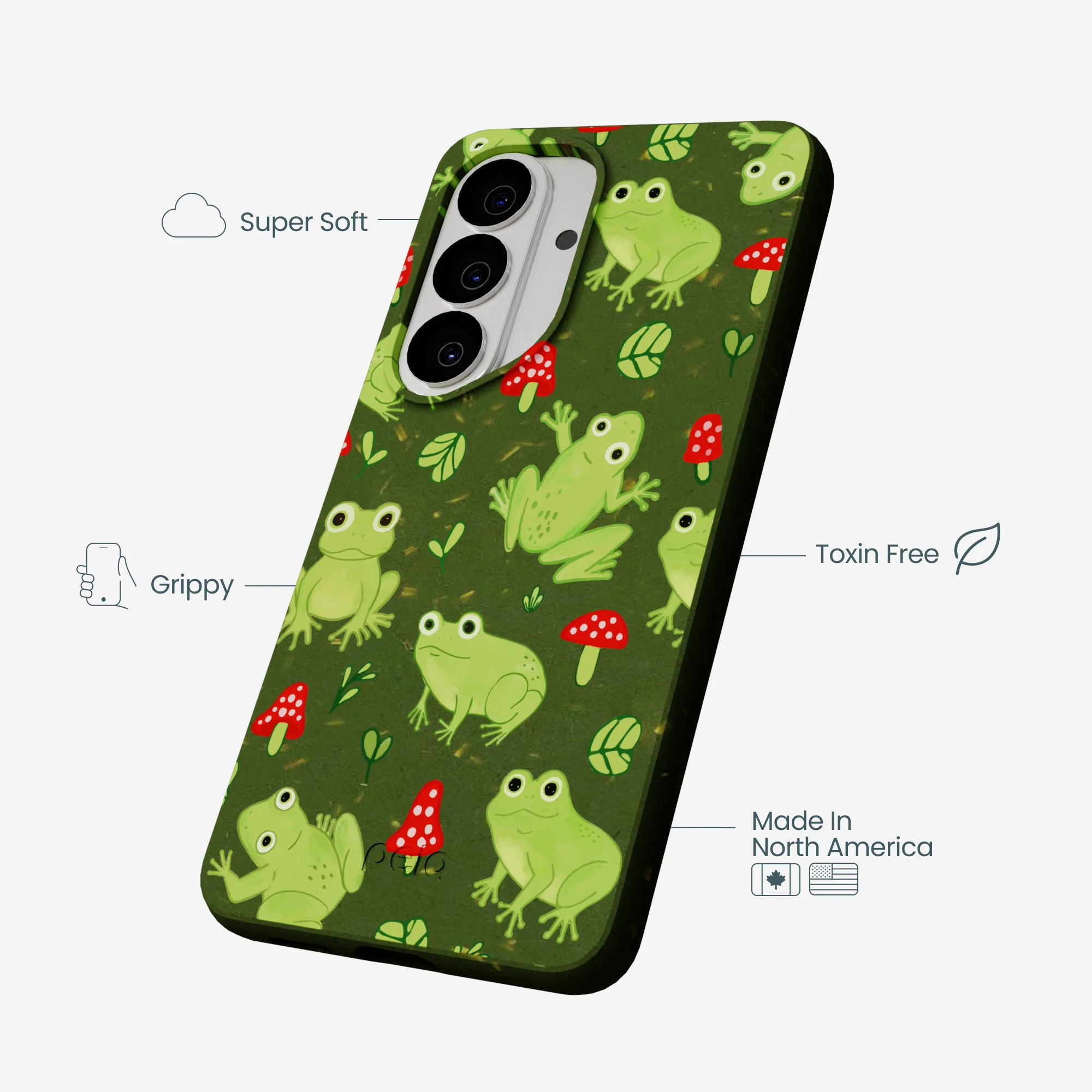 Forest Floor Frog Folk Samsung Galaxy S26 Case - Image 4