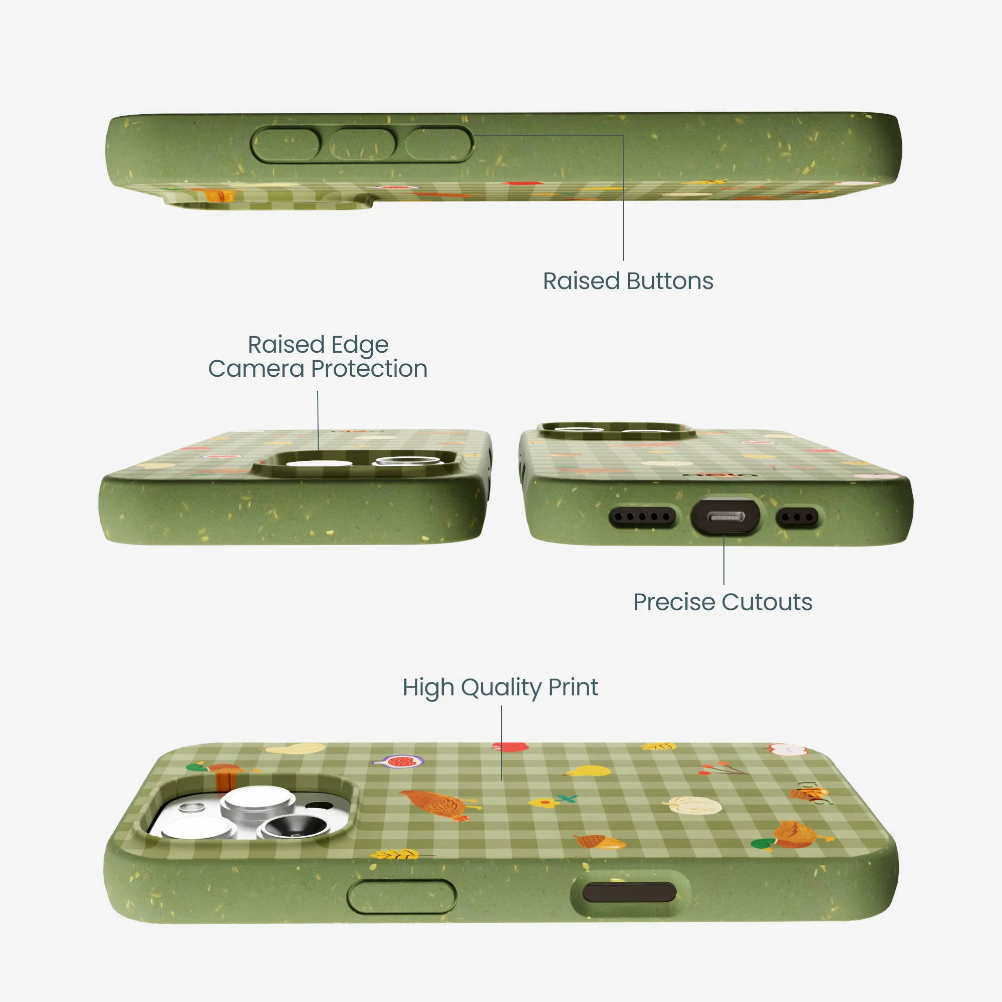 Forest Floor Harvest Folk iPhone 16 Pro Max Case - Image 3