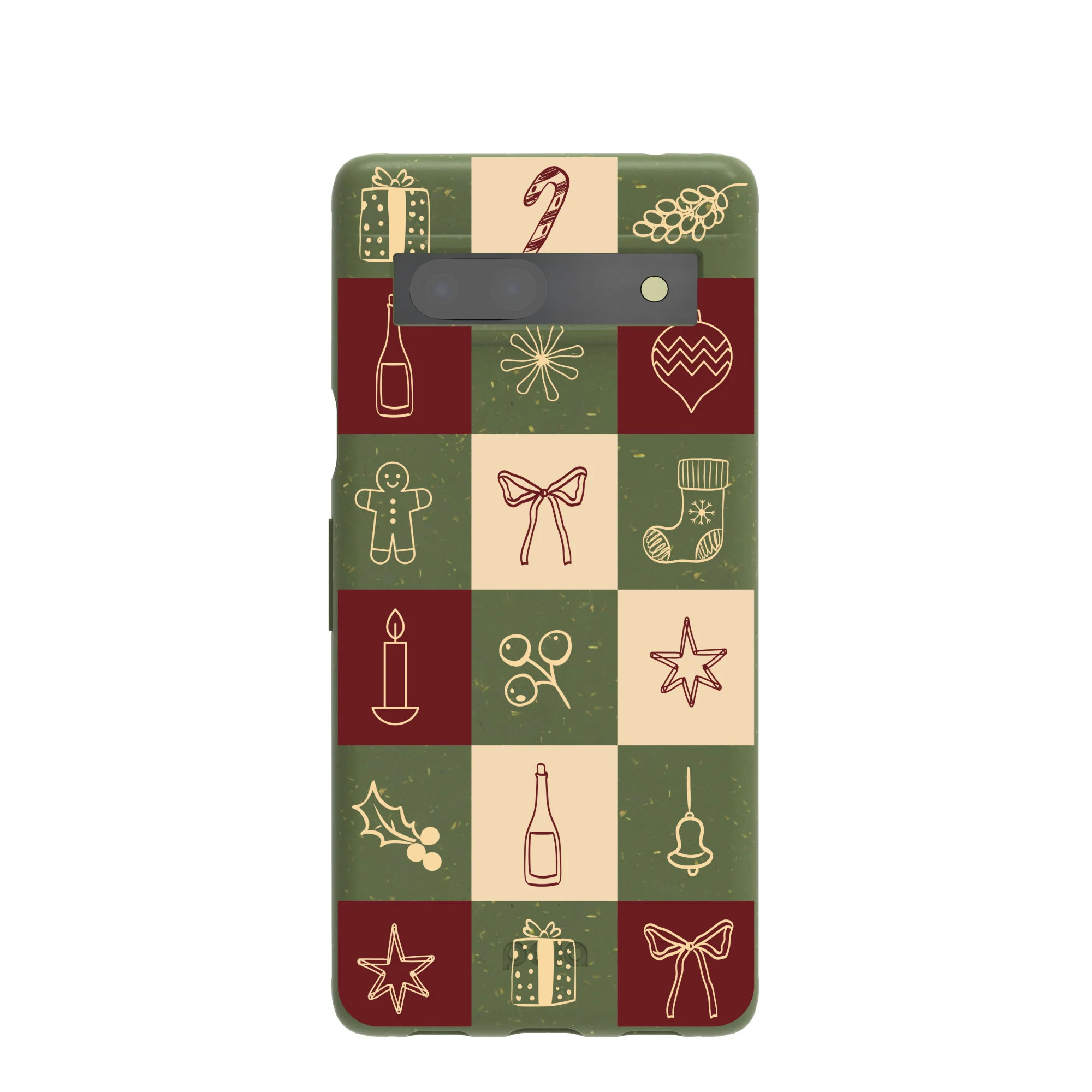 Forest Floor Holiday Squares Google Pixel 7a Case