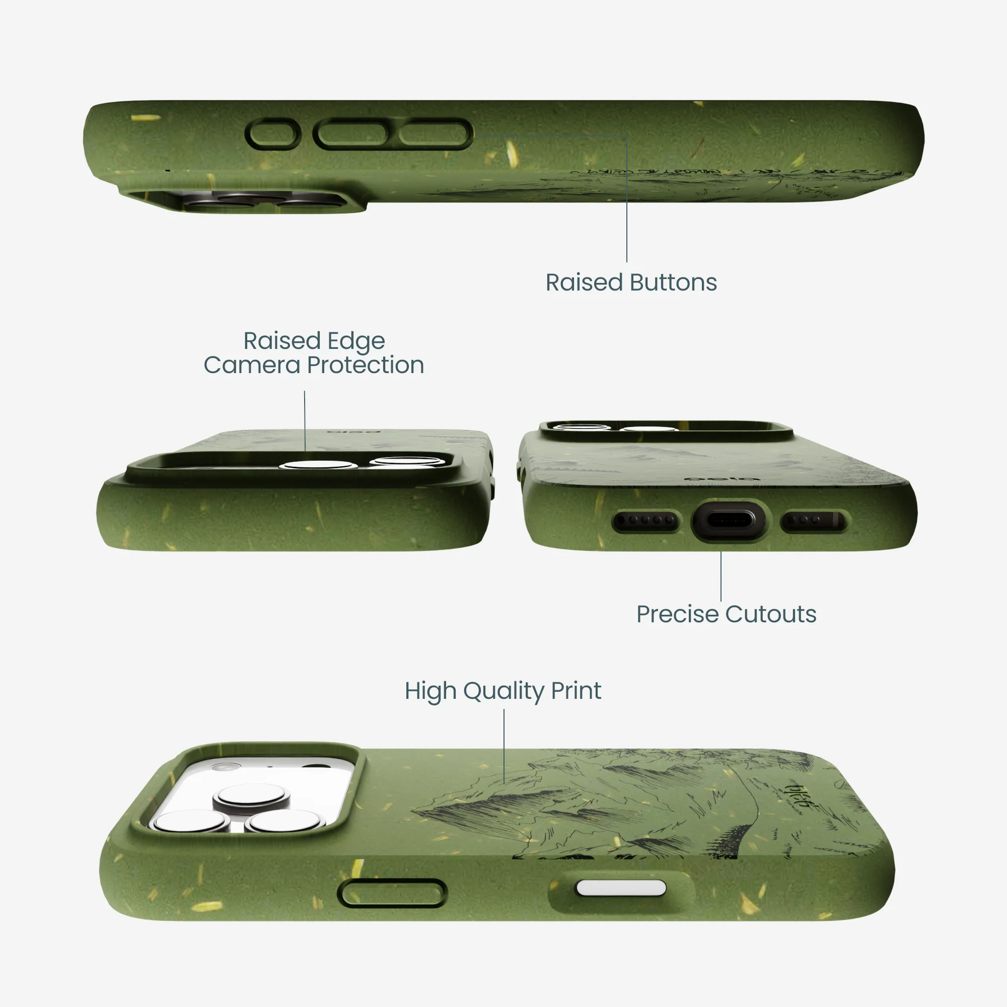 Forest Floor Line Ridge iPhone 17 Pro Case - Image 3