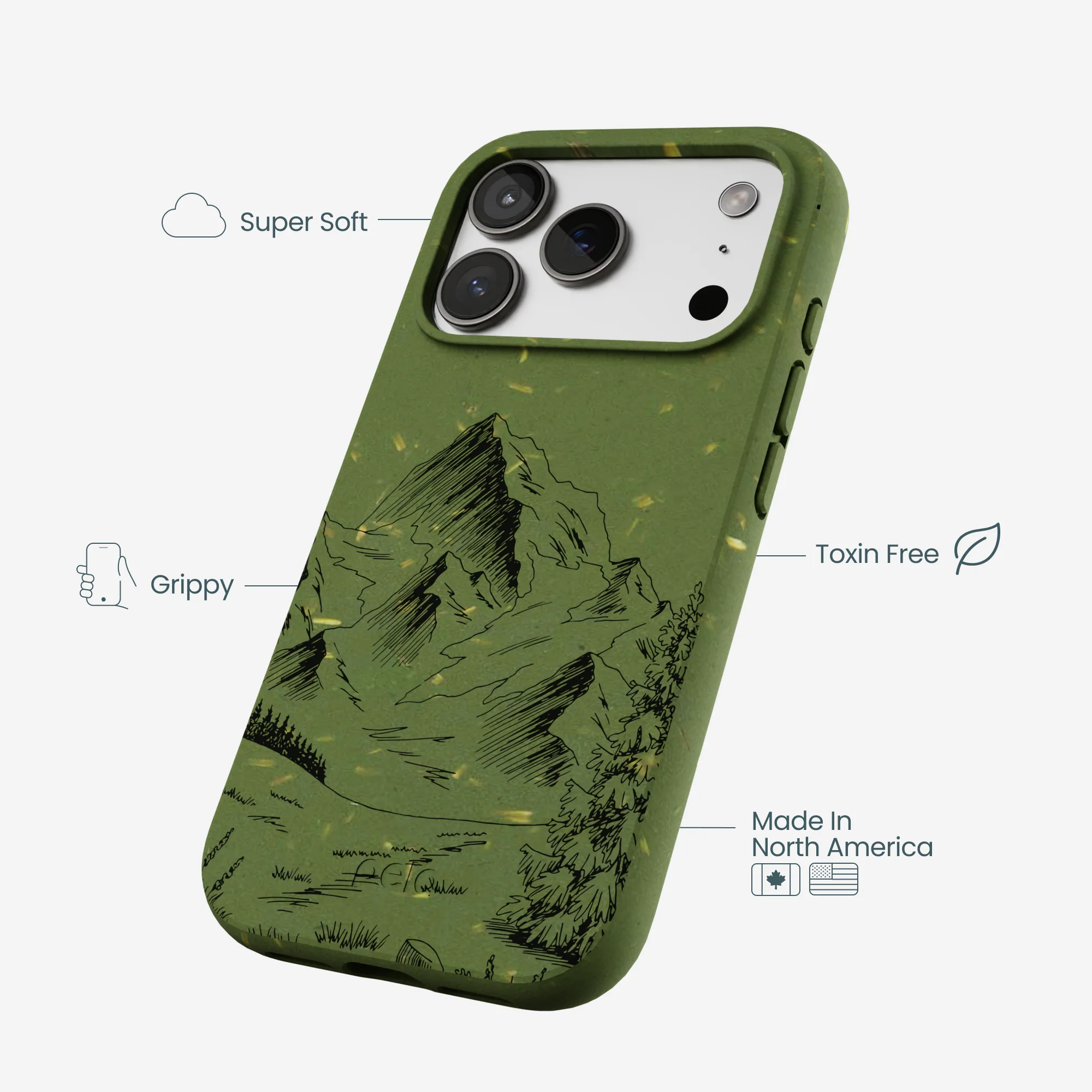 Forest Floor Line Ridge iPhone 17 Pro Case - Image 4
