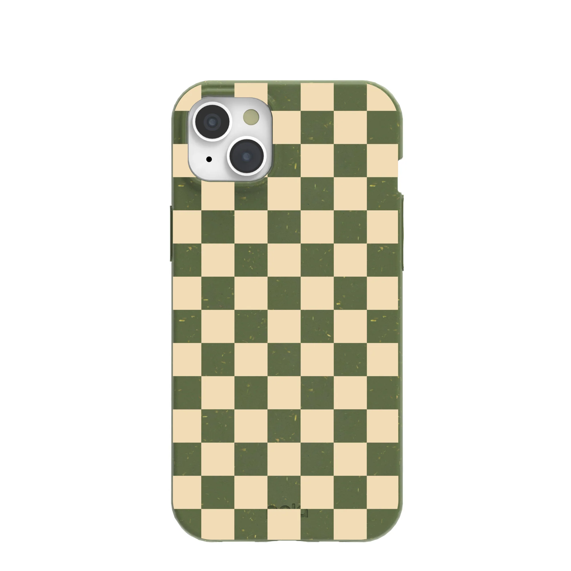 Forest Floor Matcha Check iPhone 15 Plus Case