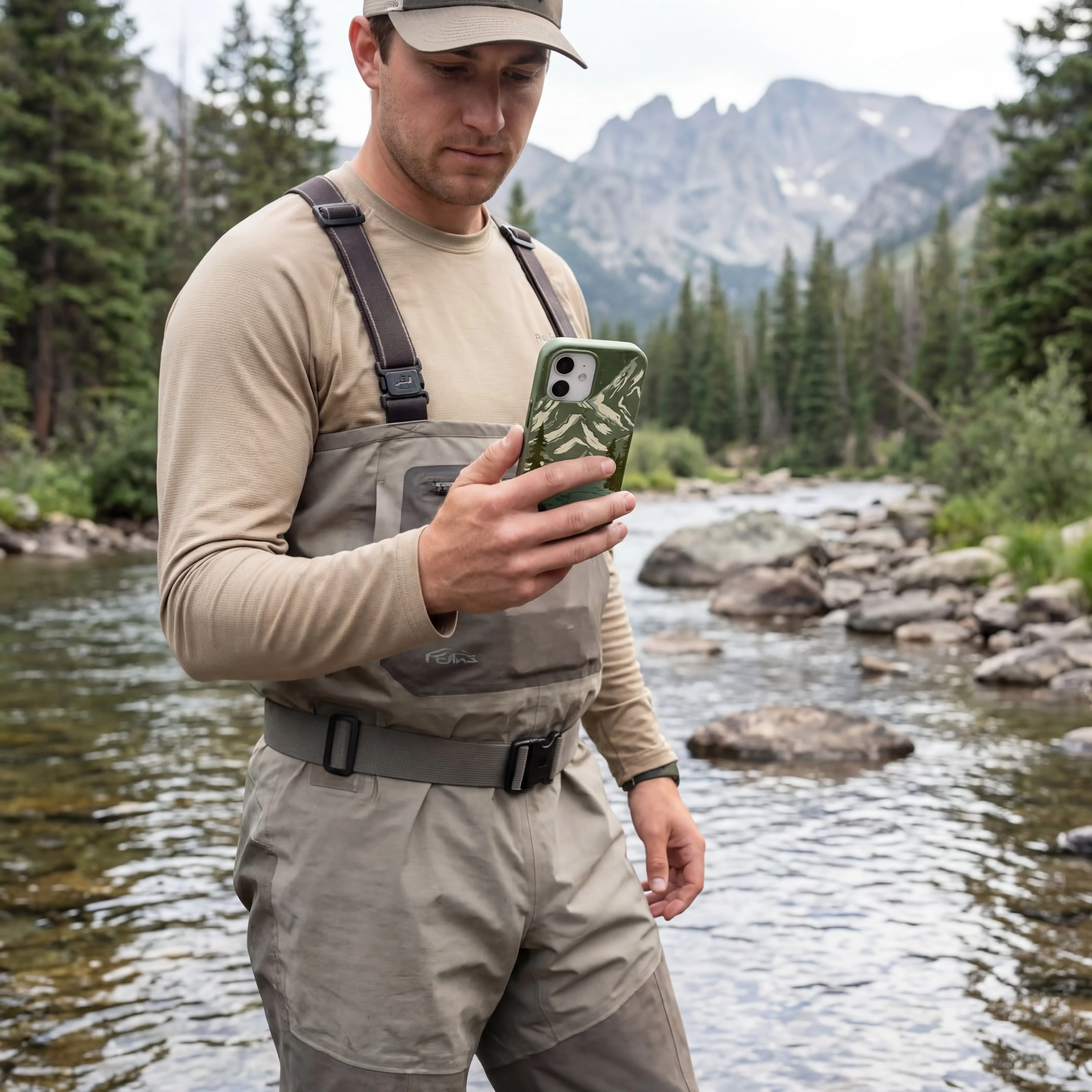 Forest Floor Morning Fishing iPhone 17 Case - Image 2