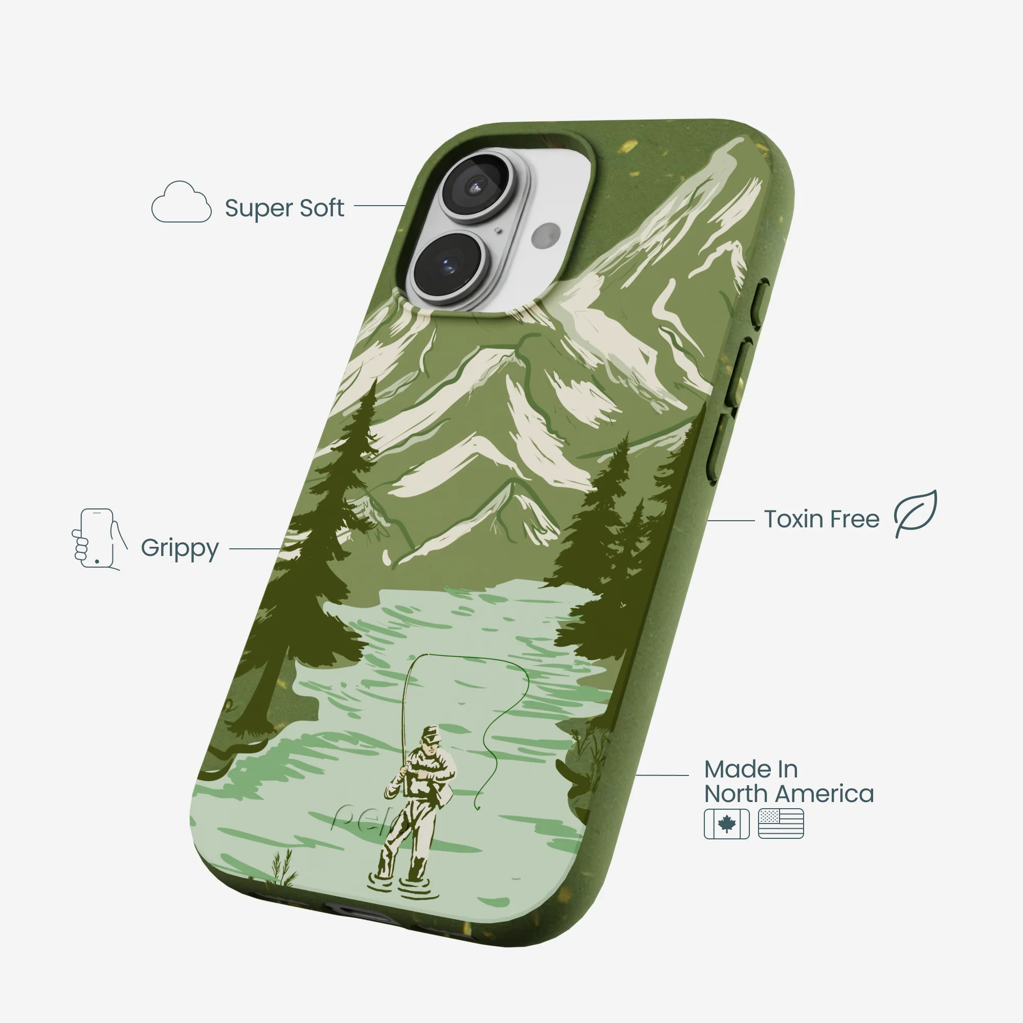Forest Floor Morning Fishing iPhone 17 Case - Image 4