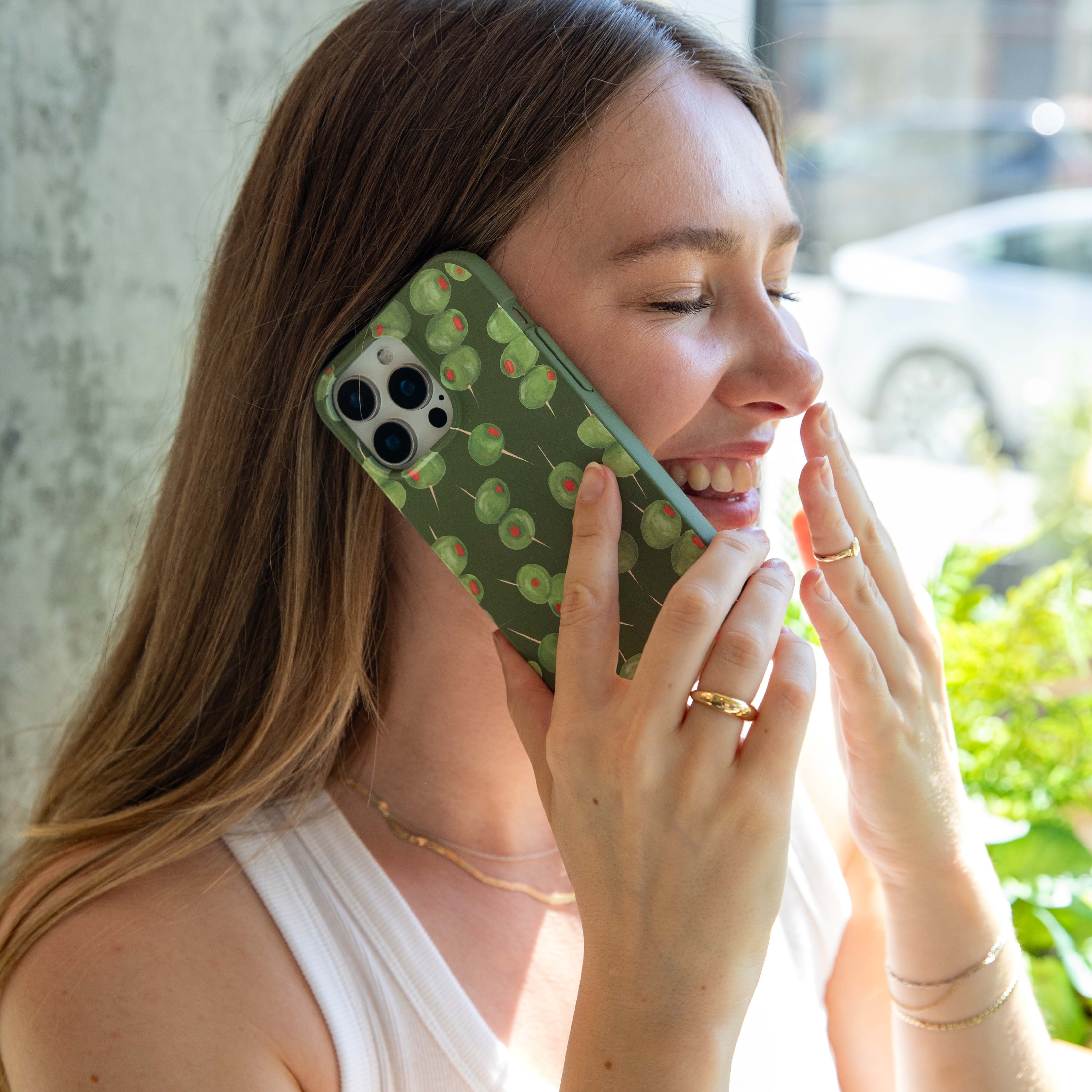 Forest Floor Olive Hour iPhone 15 Plus Case - Image 5