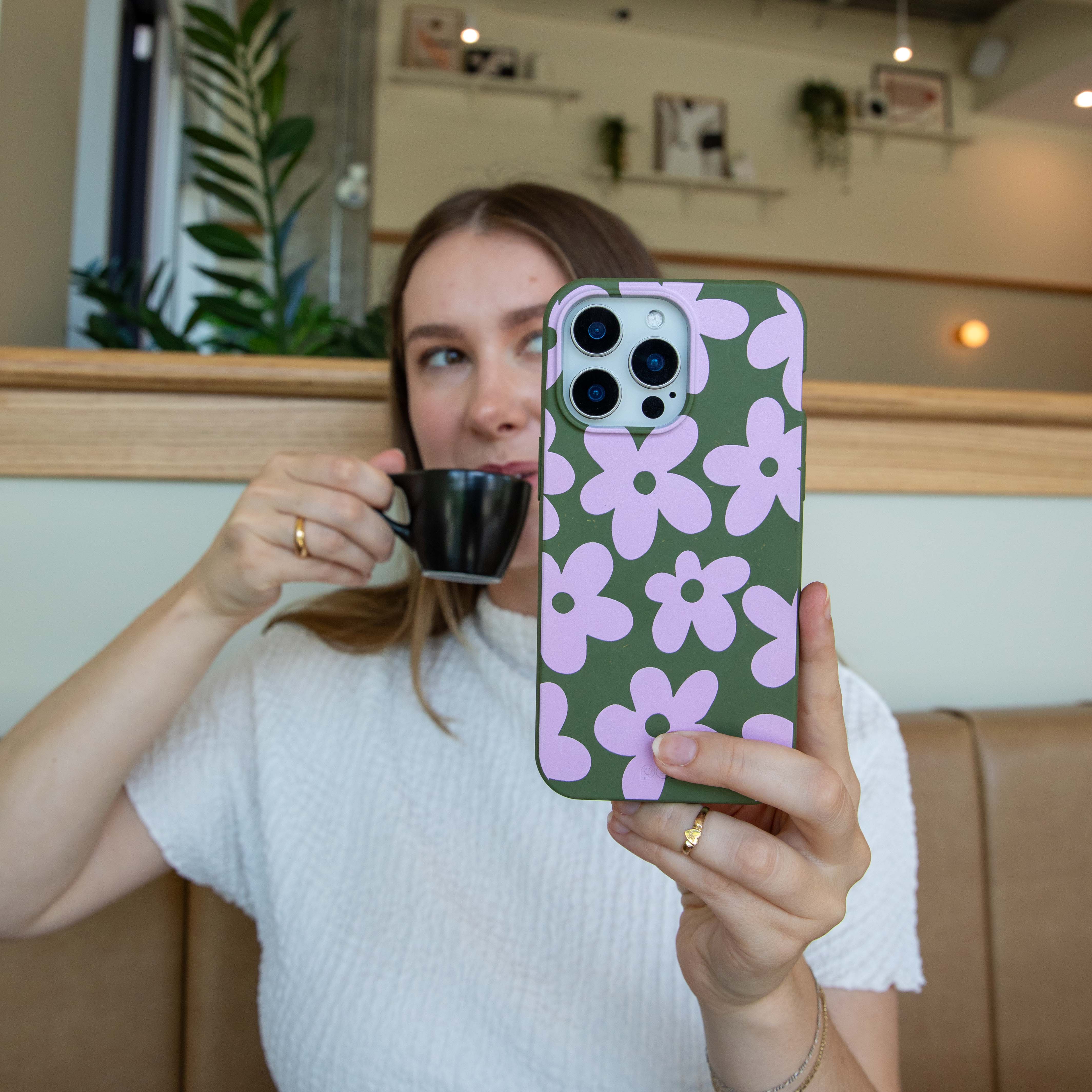 Forest Floor Pink Blooms iPhone 11 Case - Image 6