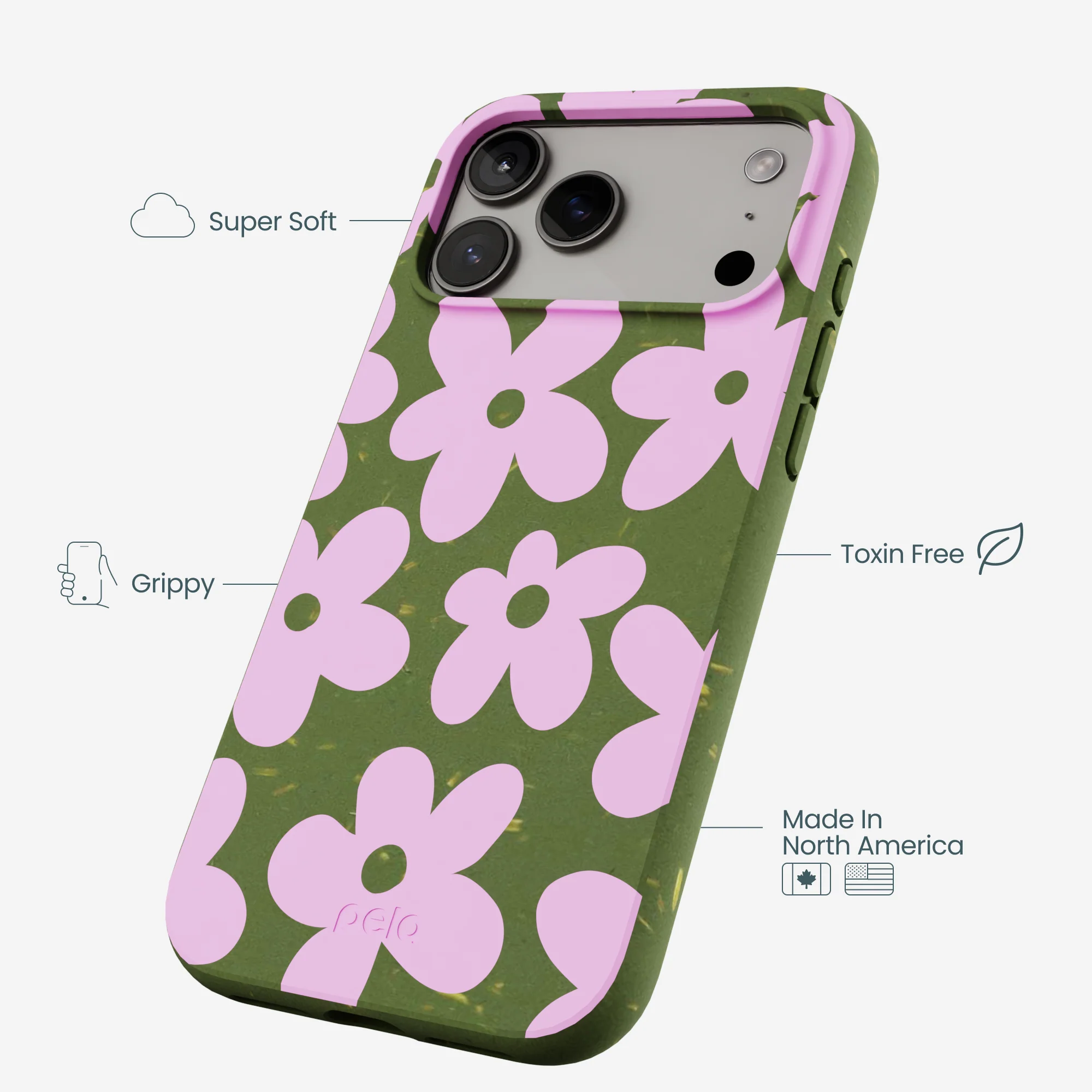 Forest Floor Pink Blooms iPhone 17 Pro Max Case - Image 4