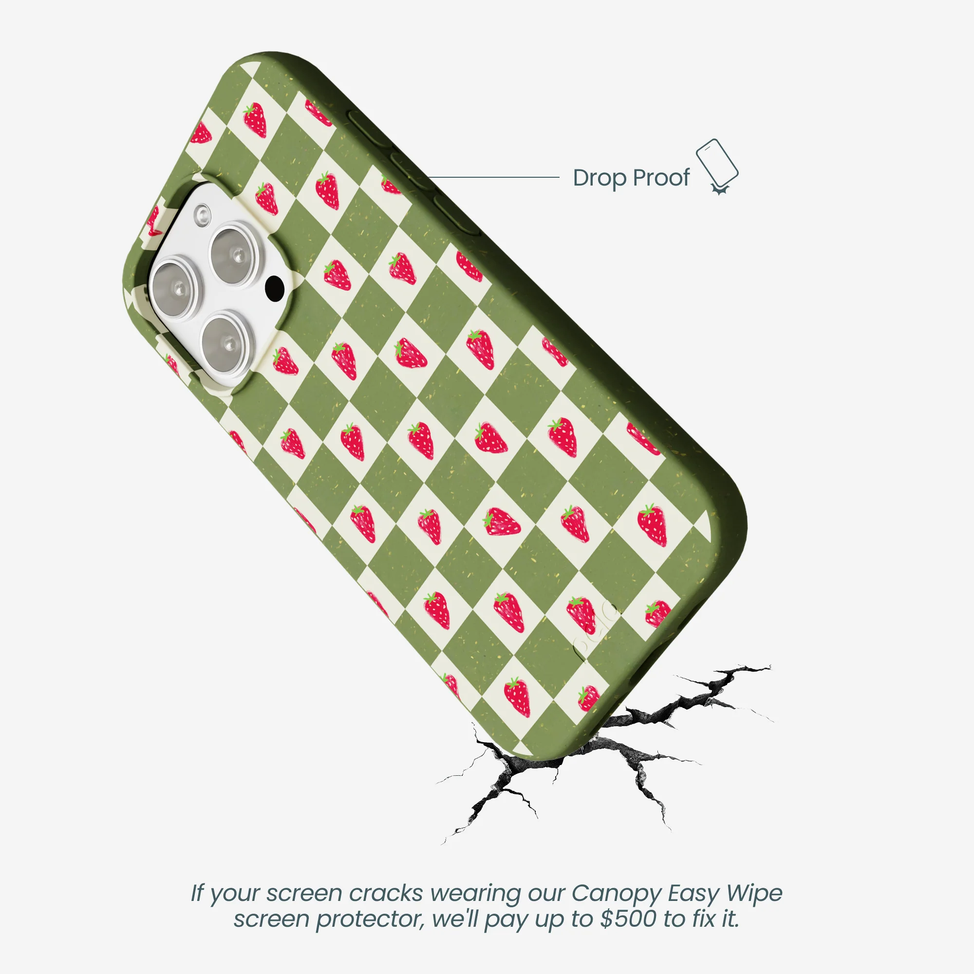 Forest Floor Strawberry Field iPhone 16 Pro Max Case - Image 5