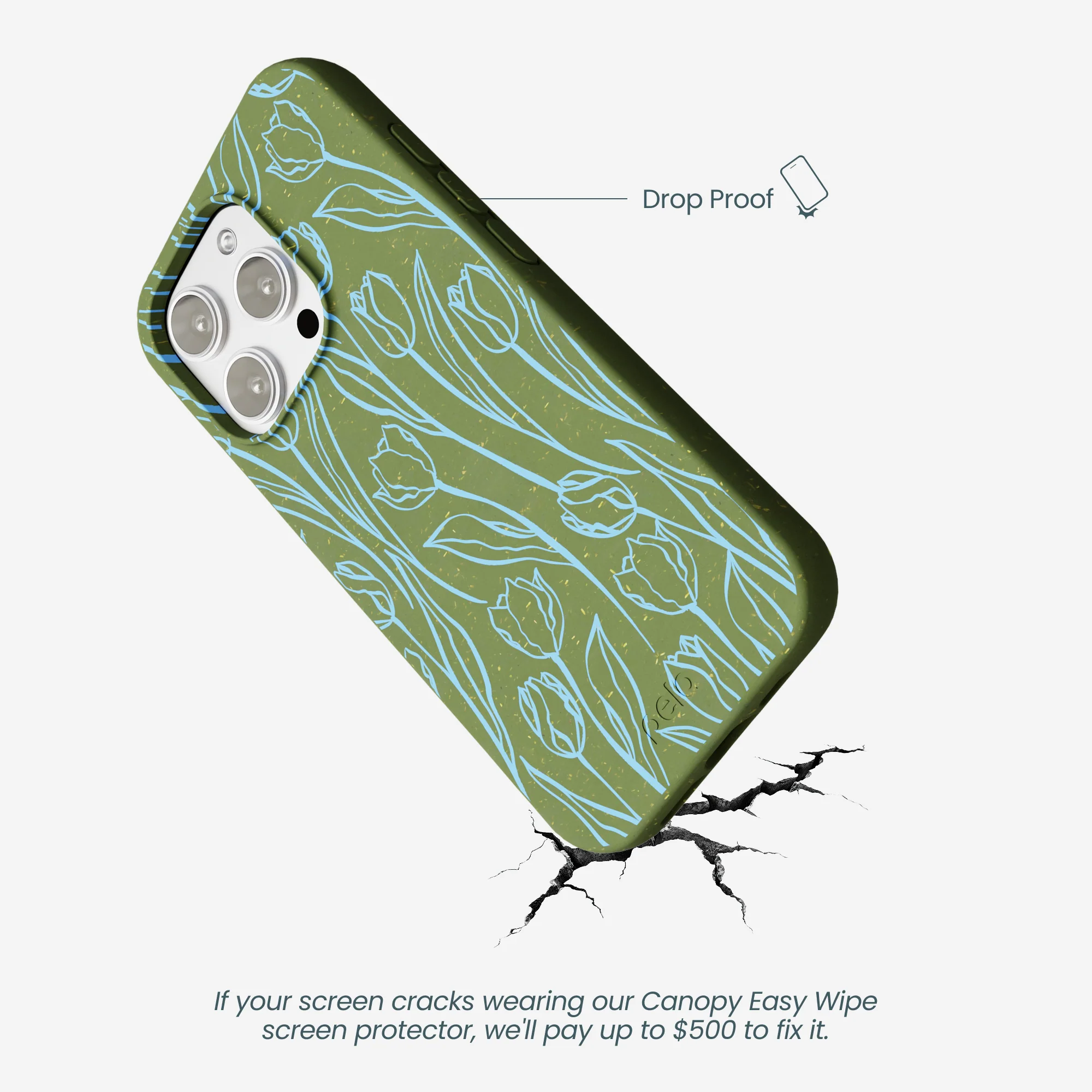 Forest Floor Tulip Dreams iPhone 16 Pro Max Case - Image 5