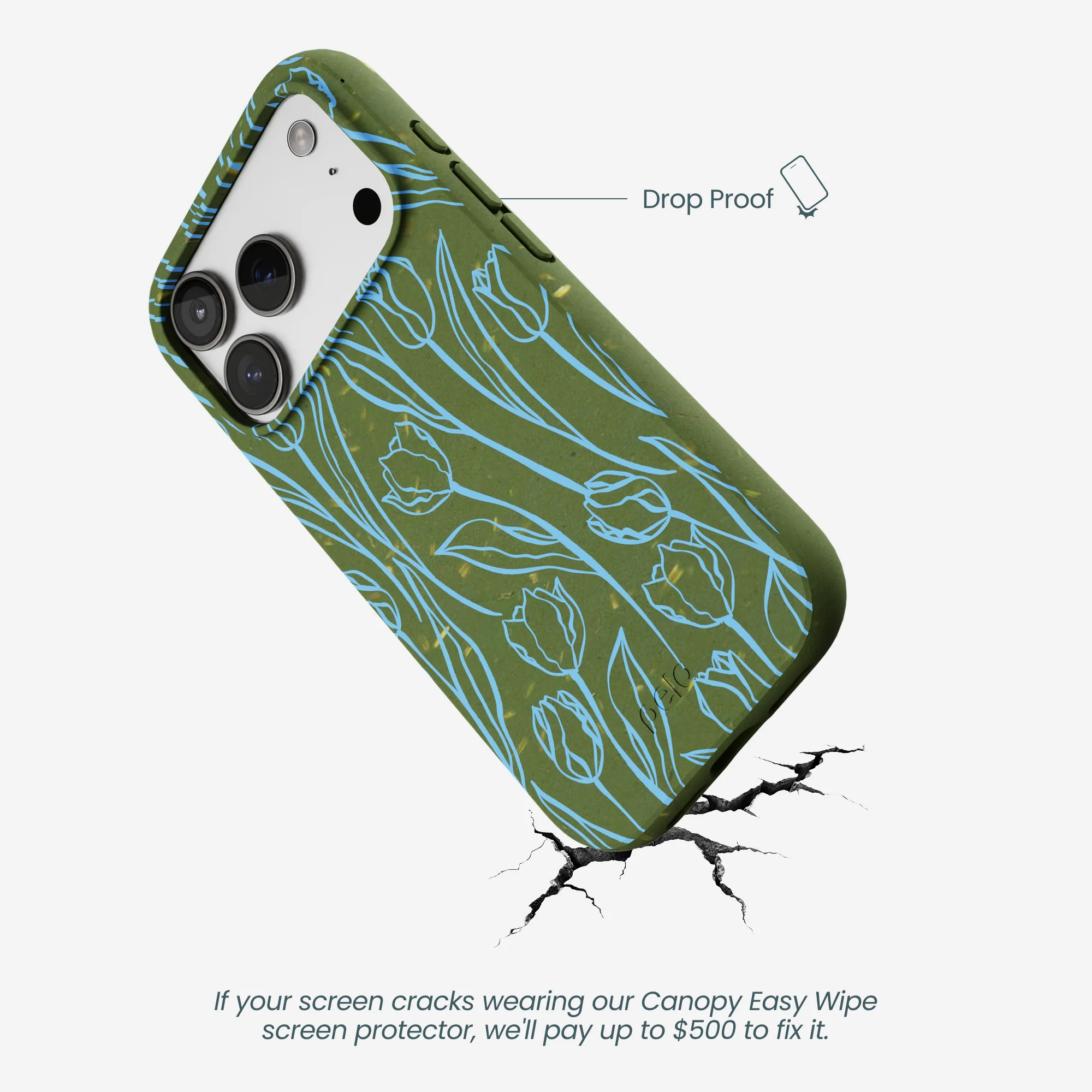 Forest Floor Tulip Dreams iPhone 17 Pro Case - Image 4