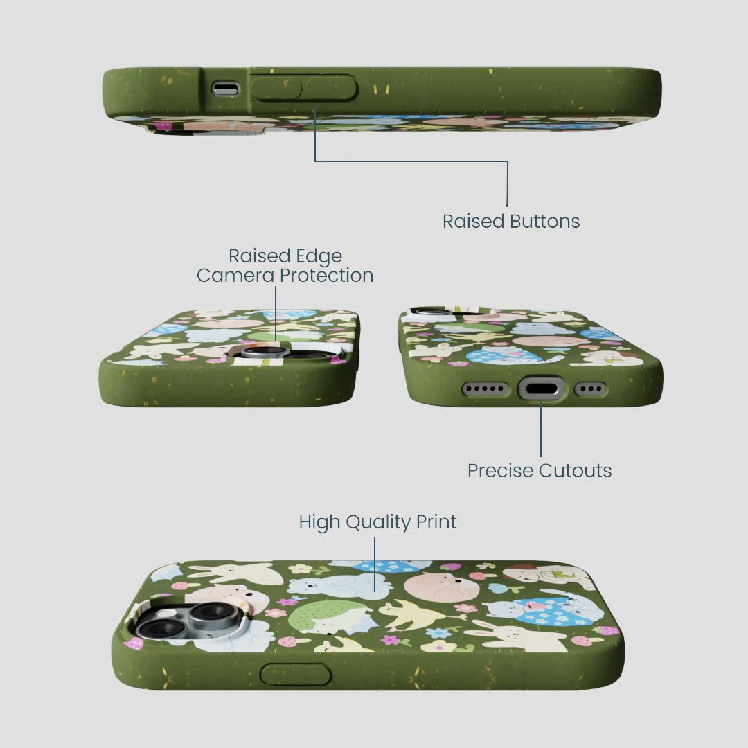 Forest Floor Wellness Creatures iPhone 15 Case - Image 3
