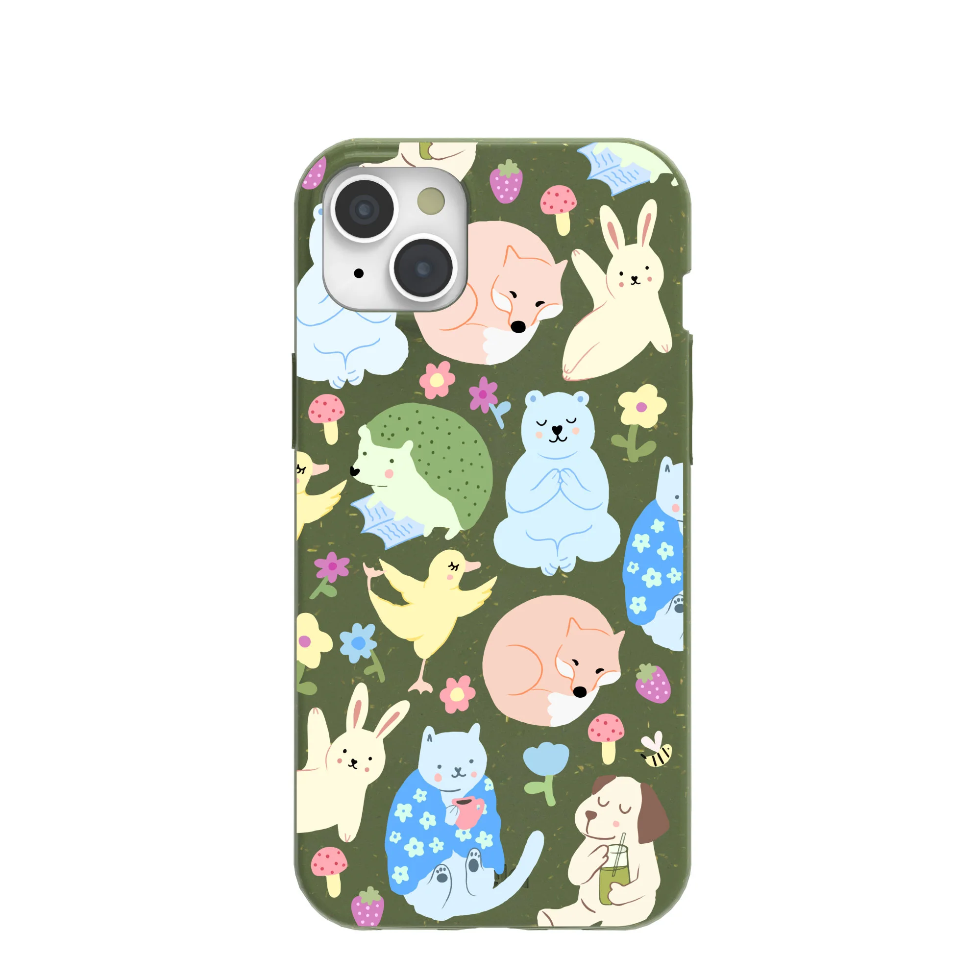 Forest Floor Wellness Creatures iPhone 15 Plus Case