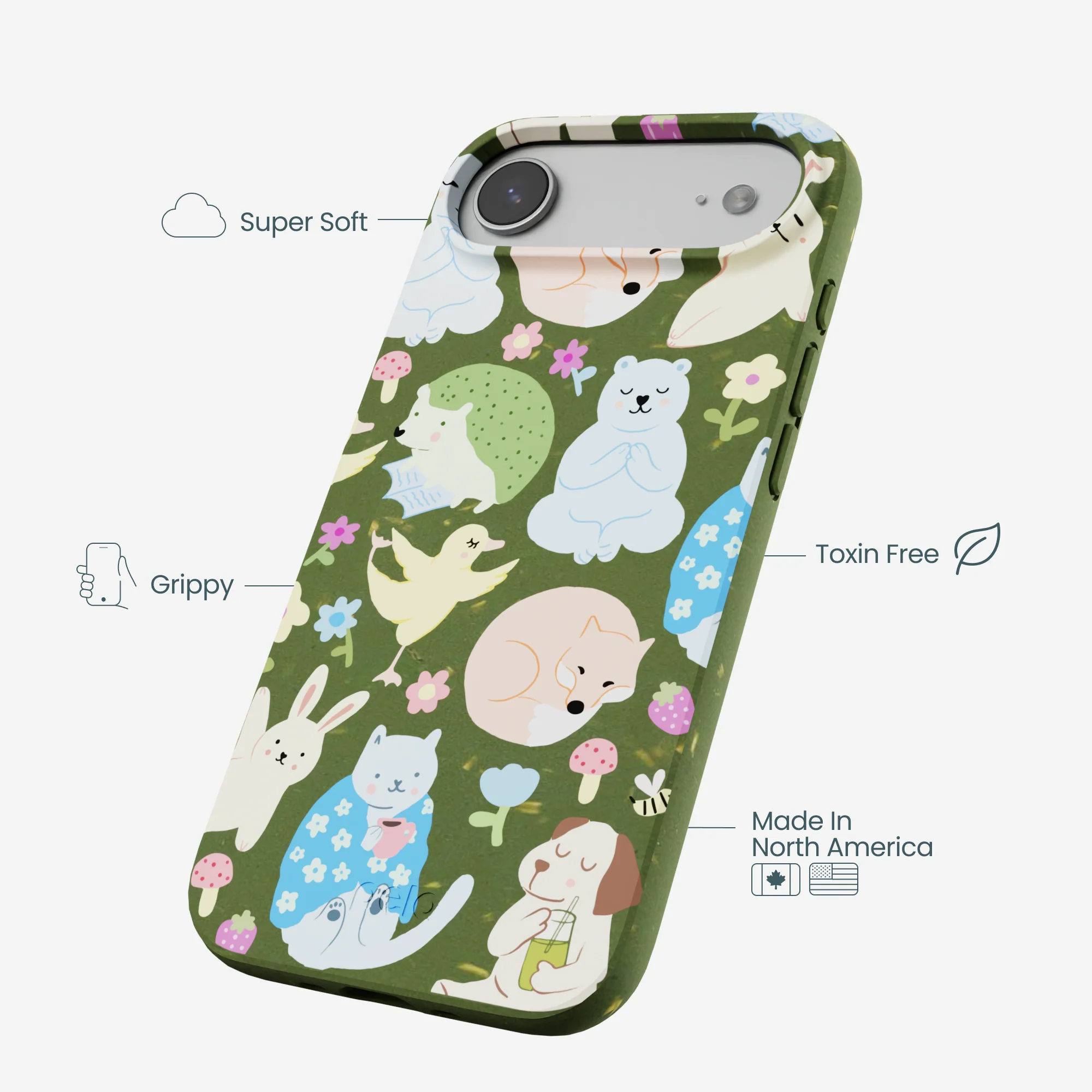 Forest Floor Wellness Creatures iPhone Air Case - Image 4