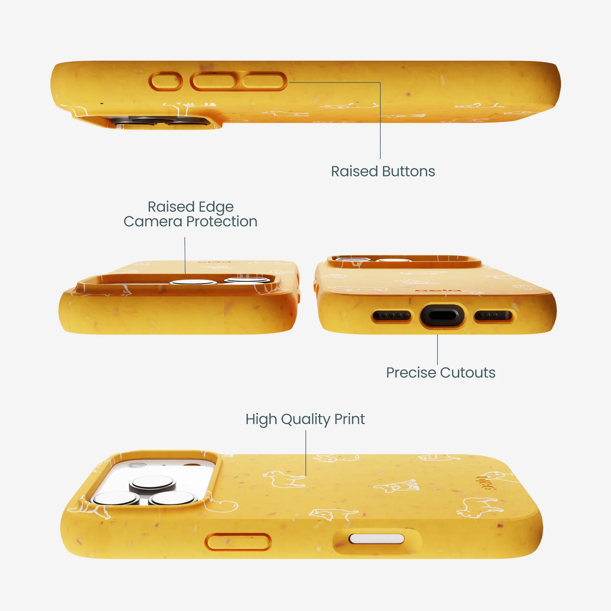 Honey Easy Breezy Frenchie iPhone 17 Pro Case - Image 3