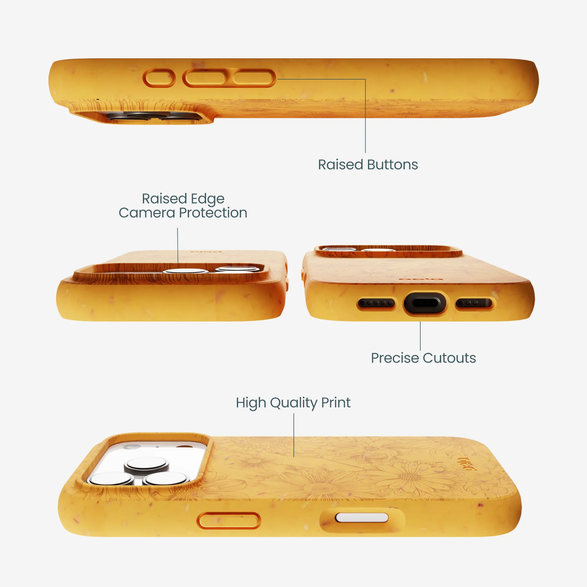Honey Flora iPhone 17 Pro Case - Image 2