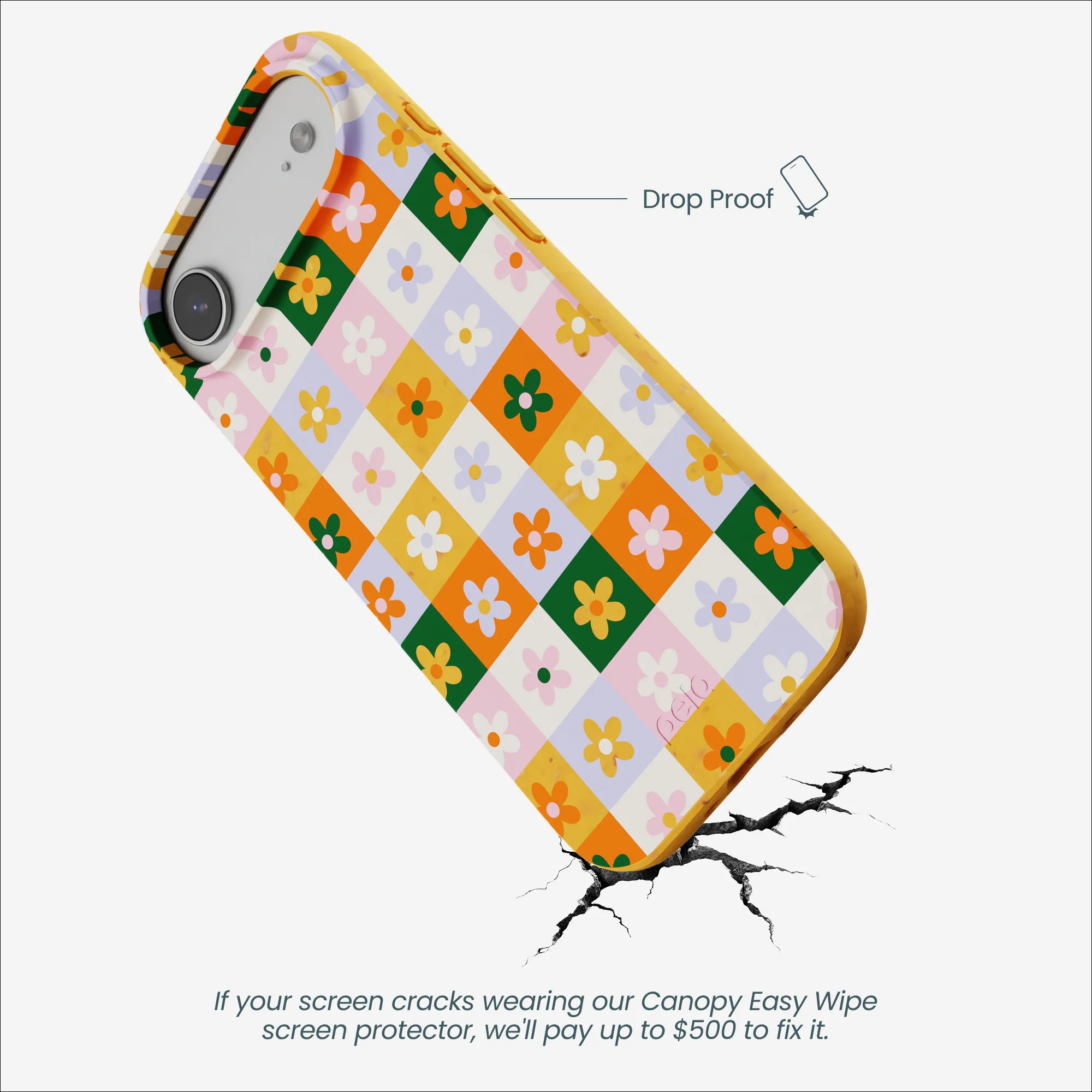 Honey Flower Tiles iPhone Air Case - Image 4