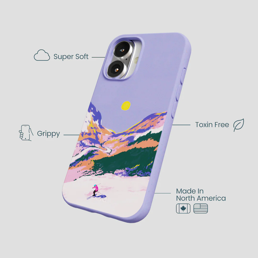 Lavender Alpine Sunset iPhone 16 Case - Image 4