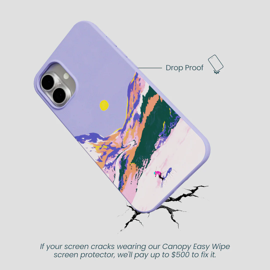 Lavender Alpine Sunset iPhone 16 Plus Case - Image 4
