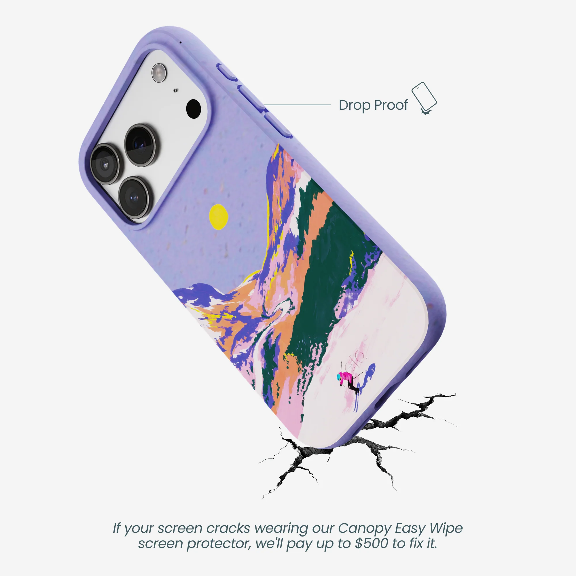 Lavender Alpine Sunset iPhone 17 Pro Case - Image 4
