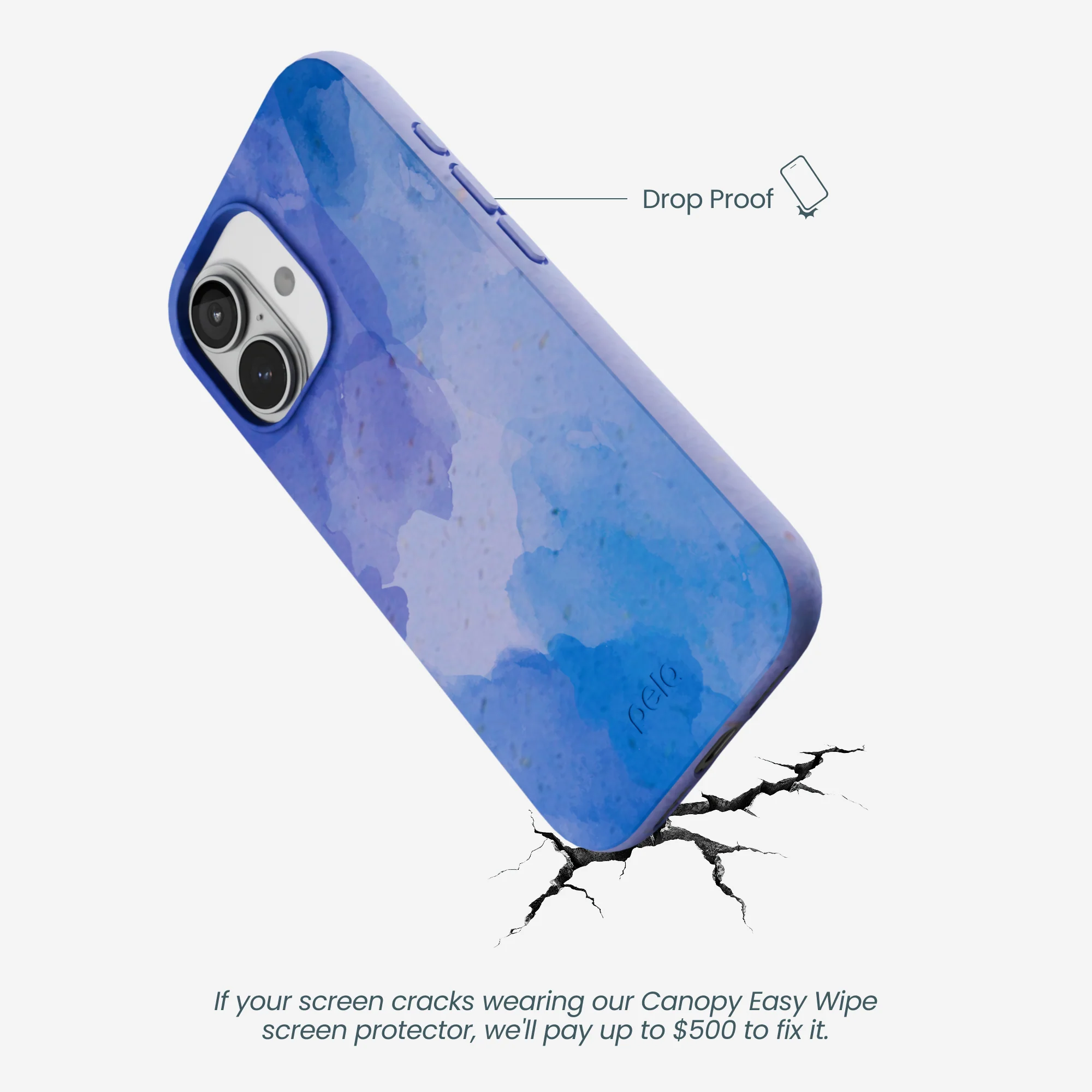 Lavender Blue Reflections iPhone 17 Case - Image 5