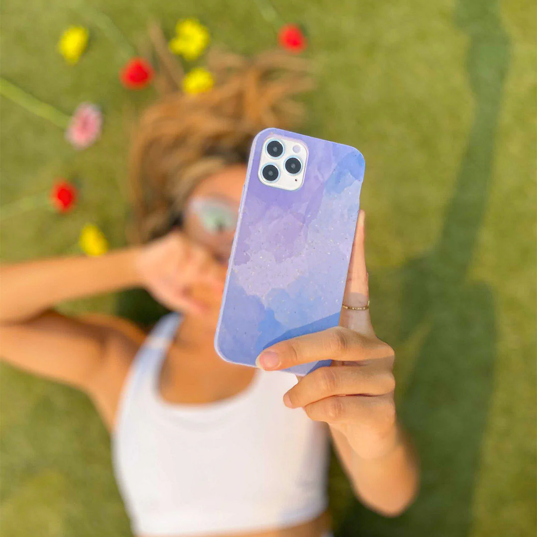 Lavender Blue Reflections iPhone Air Case - Image 2