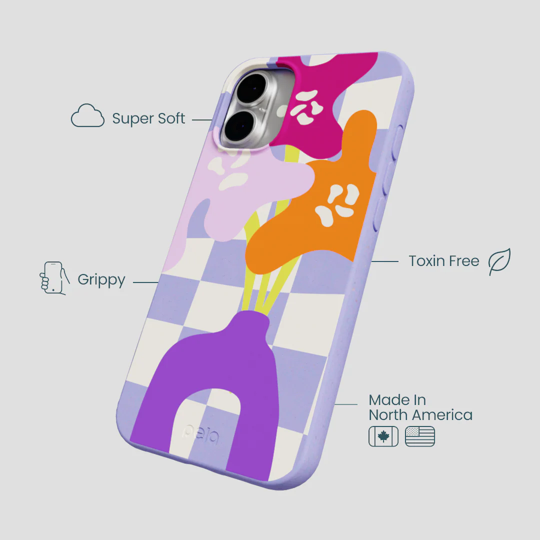 Lavender Bright Blooms iPhone 16 Plus Case - Image 4