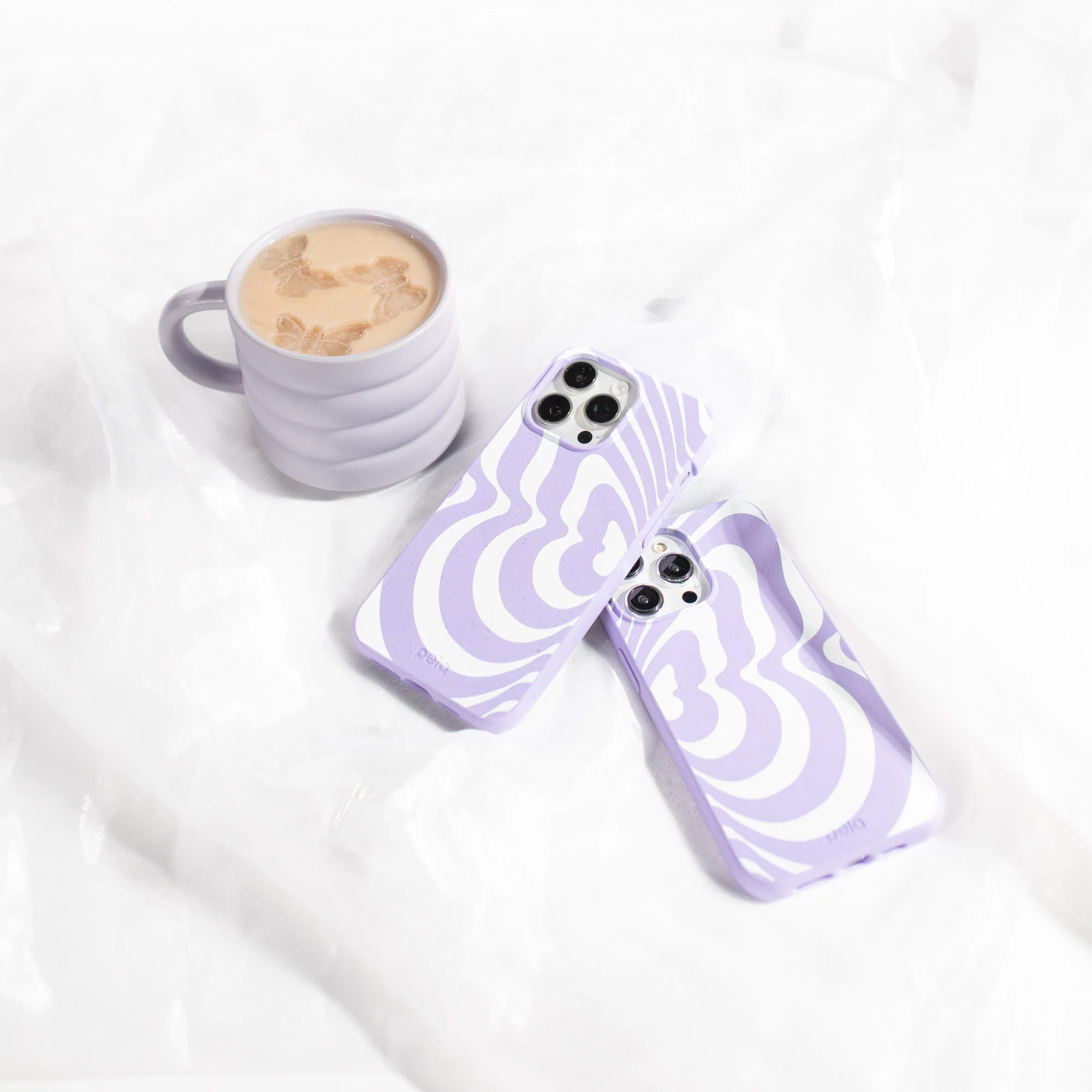 Lavender Flutter Left Google Pixel 9a Case - Image 2