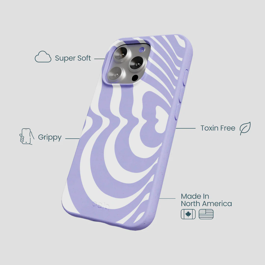 Lavender Flutter Left iPhone 16 Pro Case - Image 4