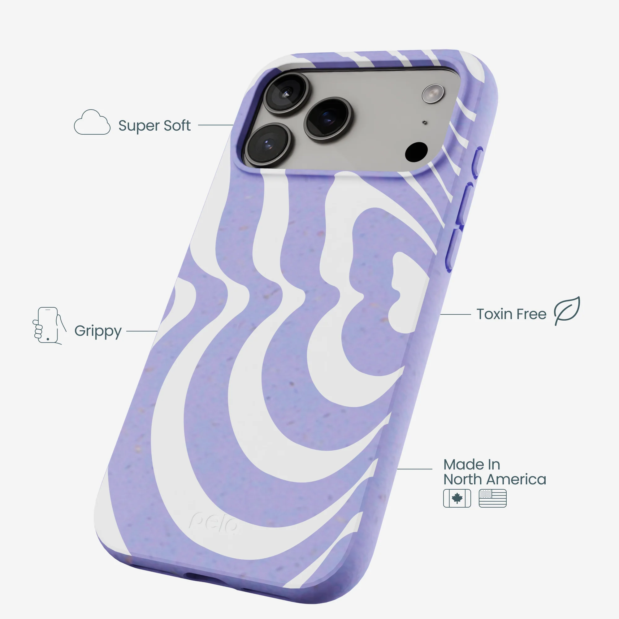 Lavender Flutter Left iPhone 17 Pro Max Case - Image 4