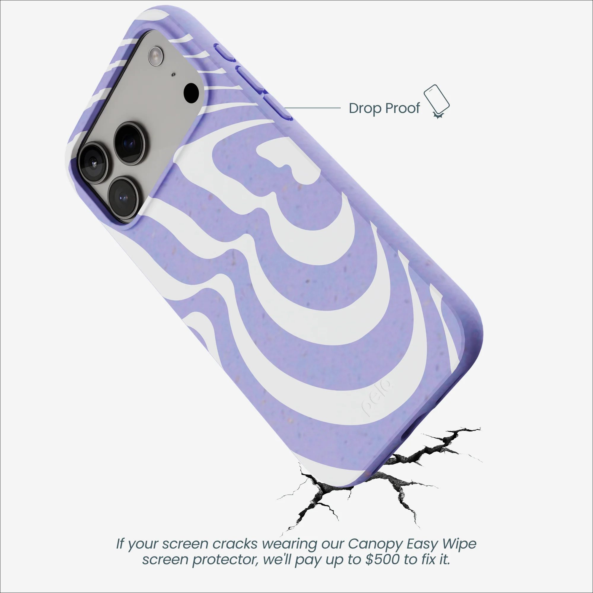 Lavender Flutter Left iPhone 17 Pro Max Case - Image 5