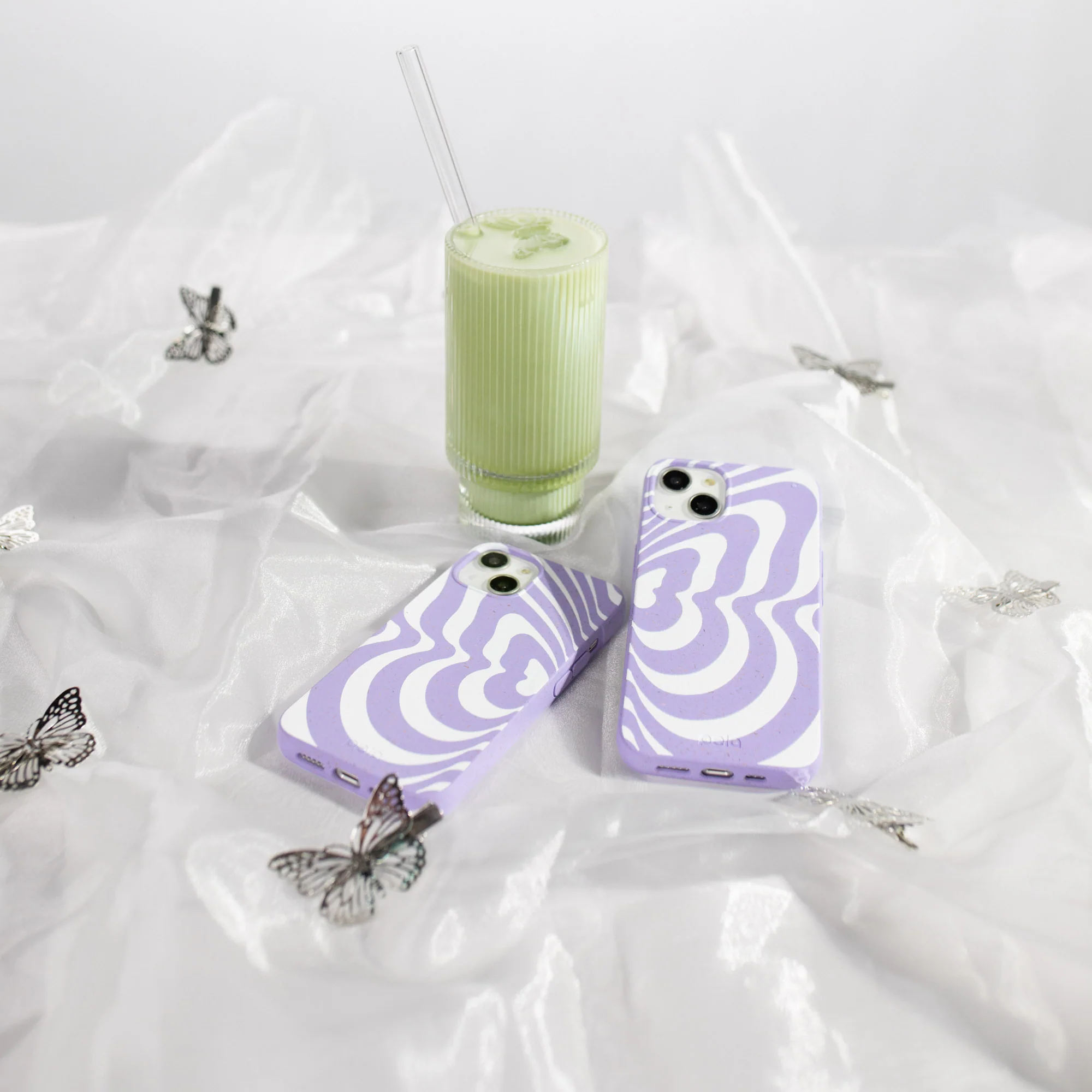 Lavender Flutter Right iPhone Air Case - Image 2