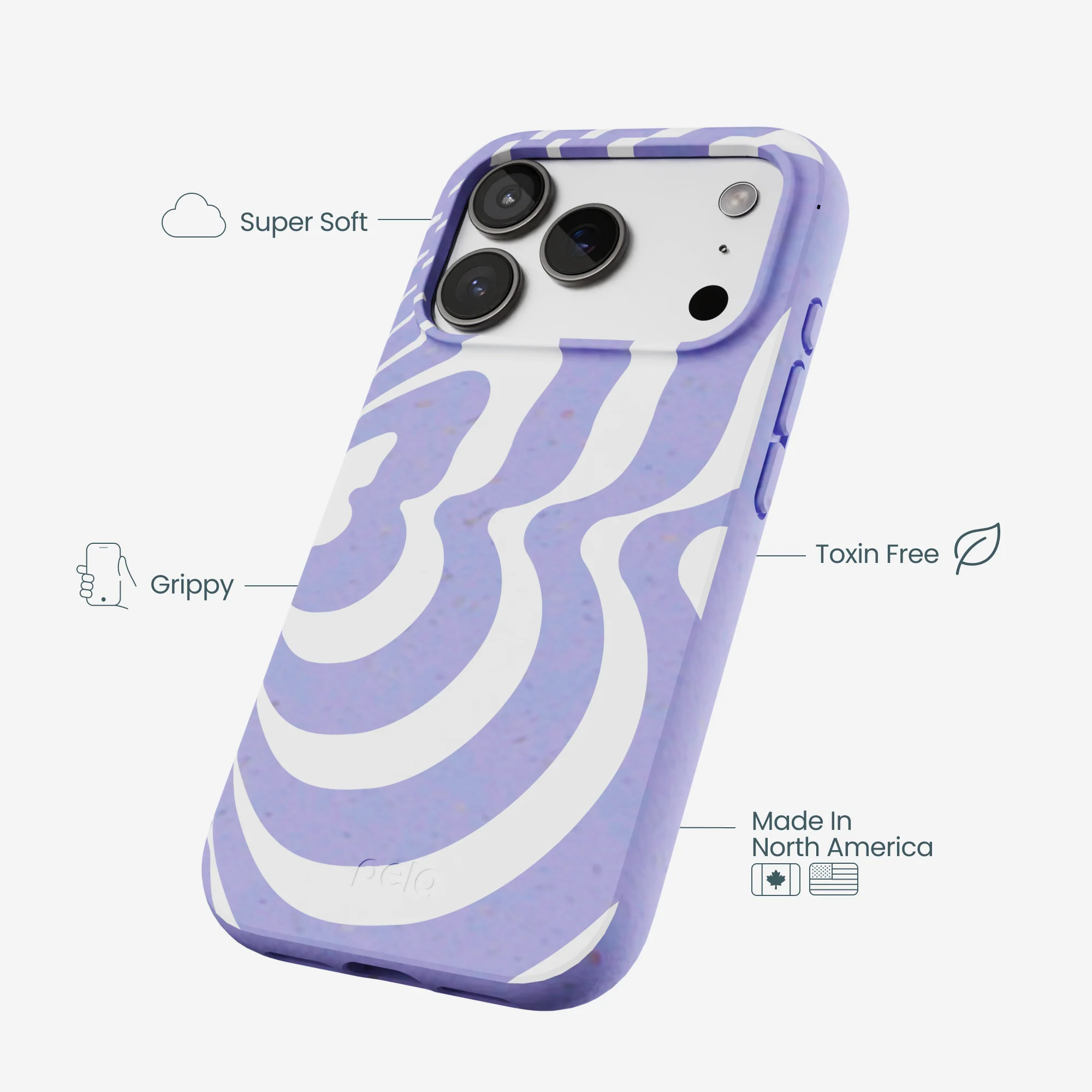 Lavender Flutter Right iPhone 17 Pro Case - Image 4