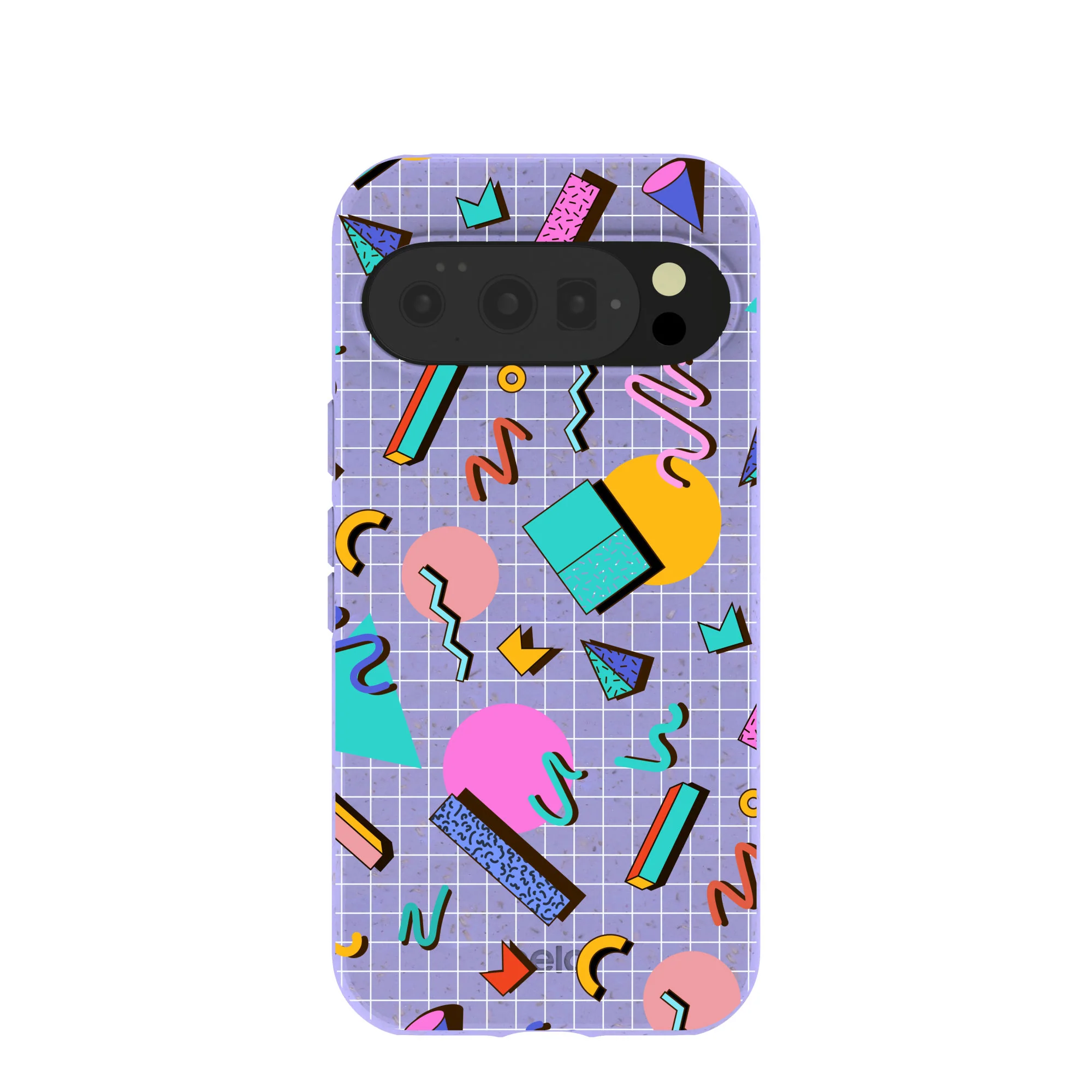 Lavender Retro Grid Google Pixel 10/10 Pro Case