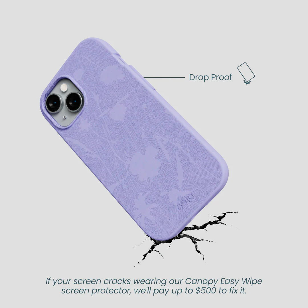 Lavender Wildflower Stitching iPhone 15 Case - Image 5