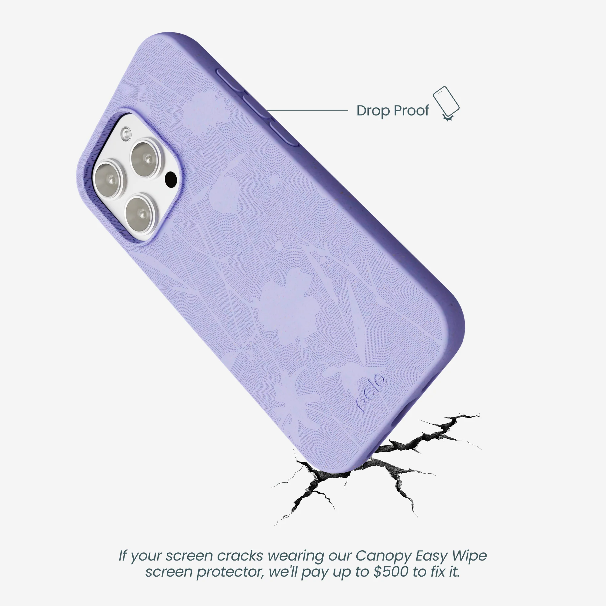 Lavender Wildflower Stitching iPhone 16 Pro Max Case - Image 5