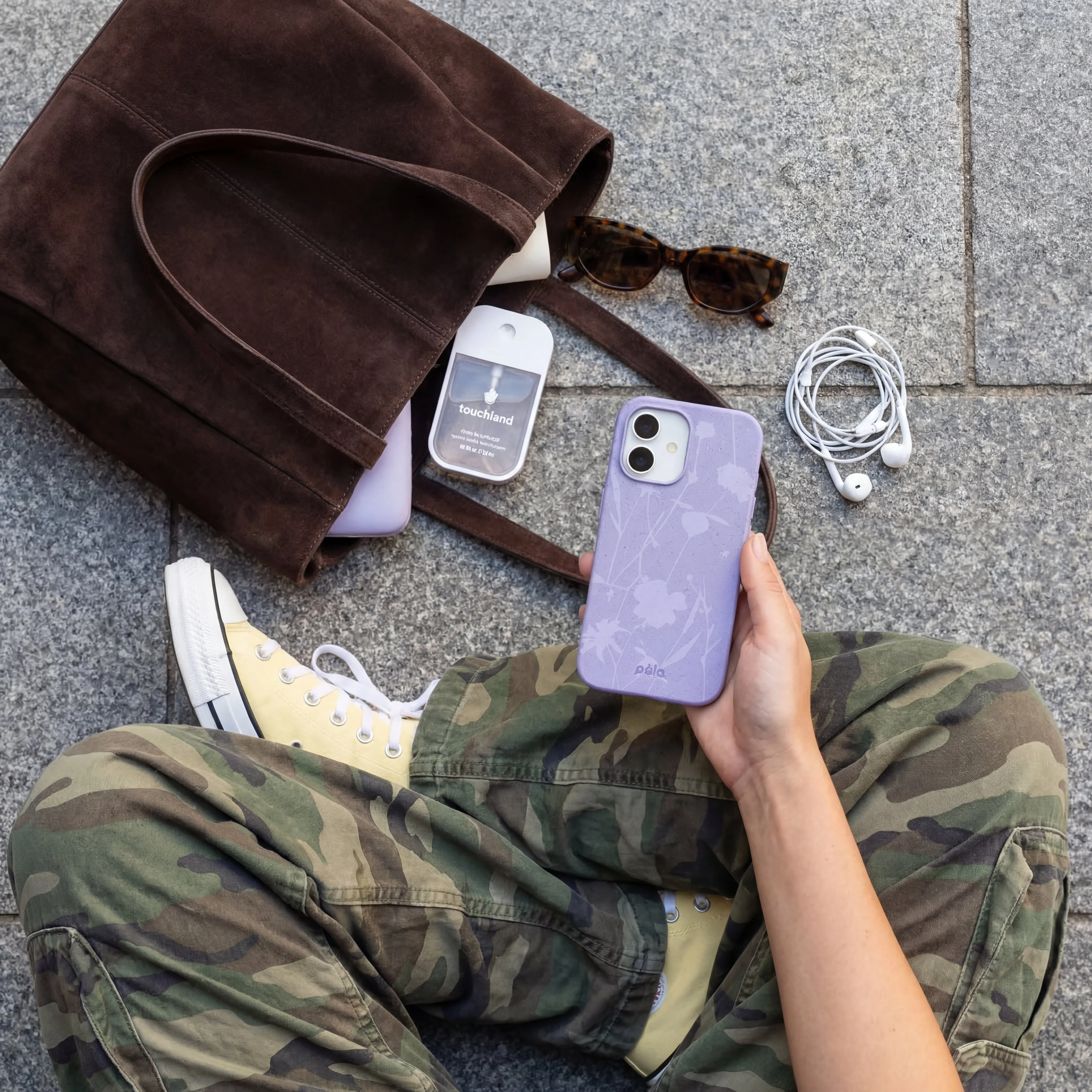 Lavender Wildflower Stitching iPhone 17 Case - Image 2