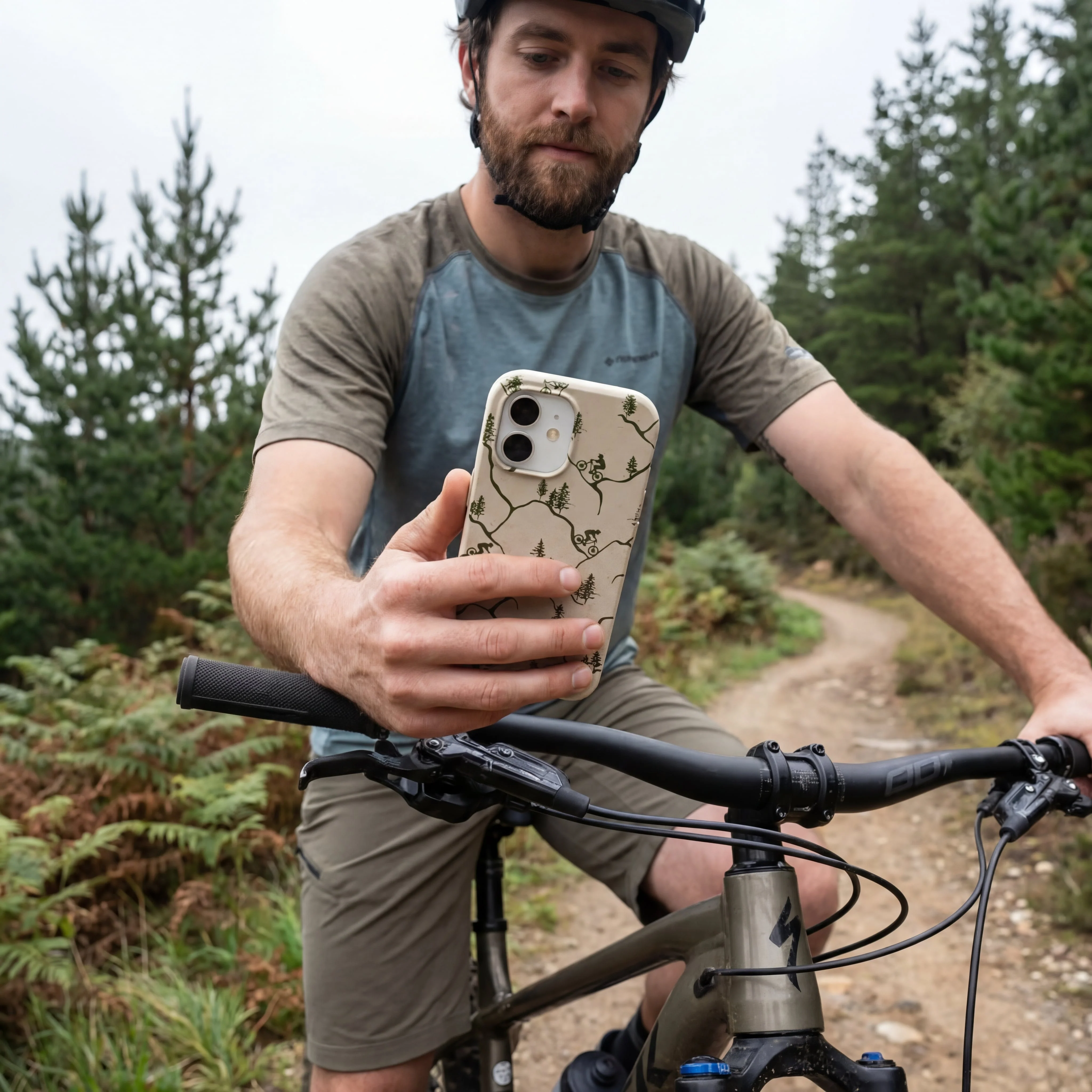 London Fog Bike Trek iPhone 17 Case - Image 2