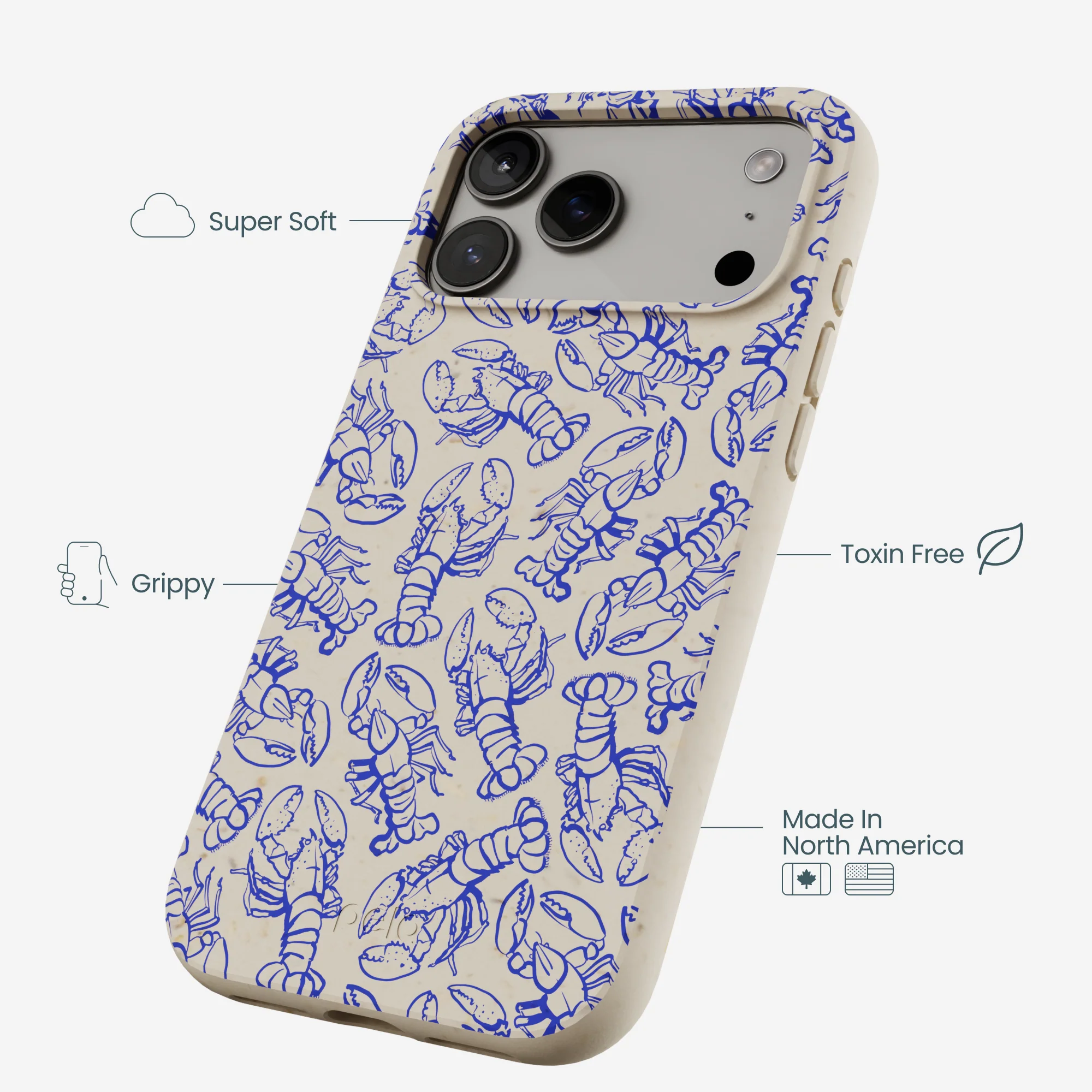 London Fog Blue Lobster iPhone 17 Pro Max Case - Image 4