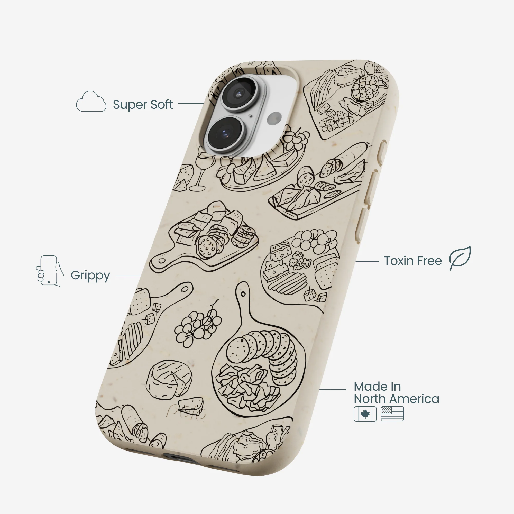 London Fog Charcuterie Boards iPhone 17 Case - Image 4